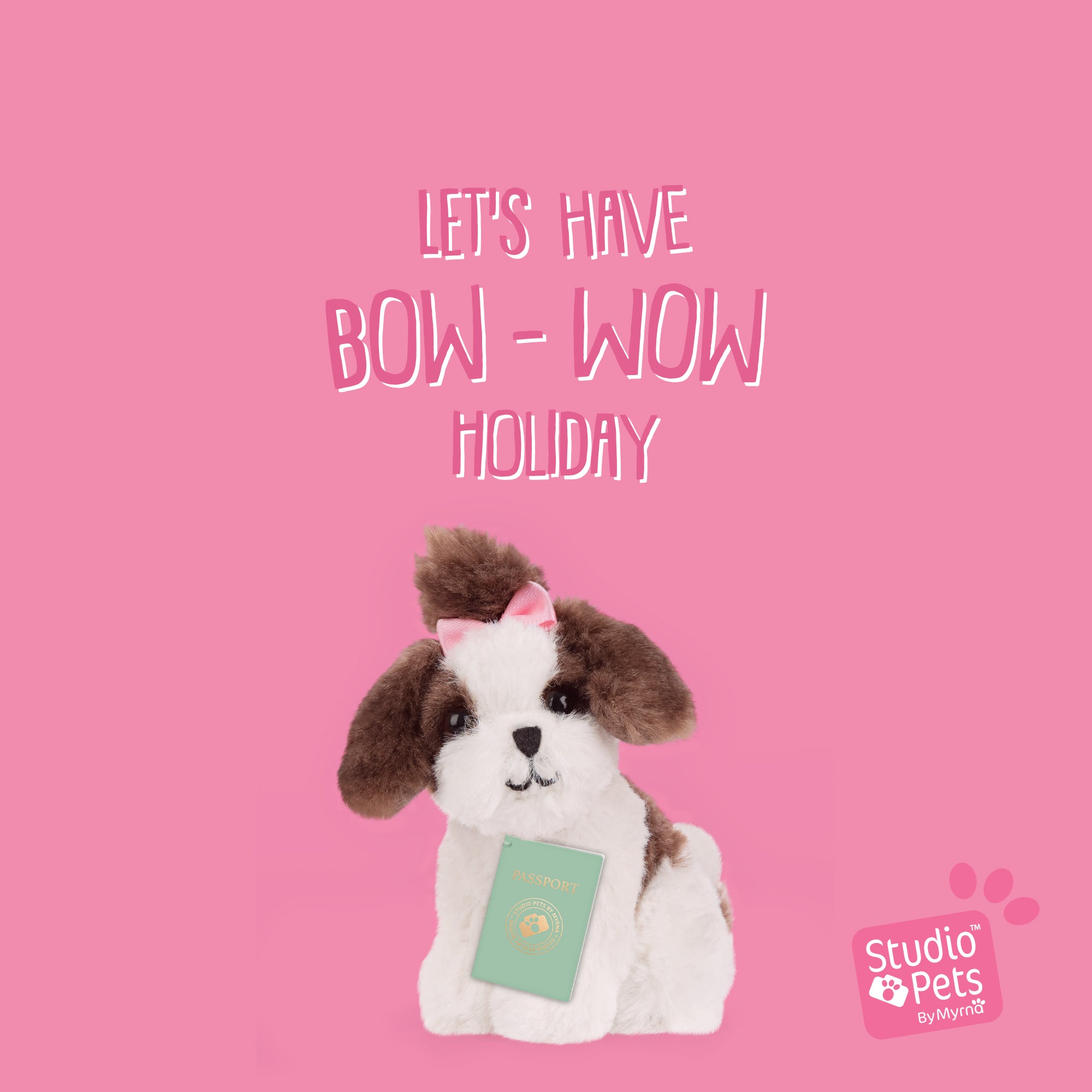 Mini Knuffel Shih Tzu Sammy met Koffertje - Jouw Perfecte Pluche Vriendje