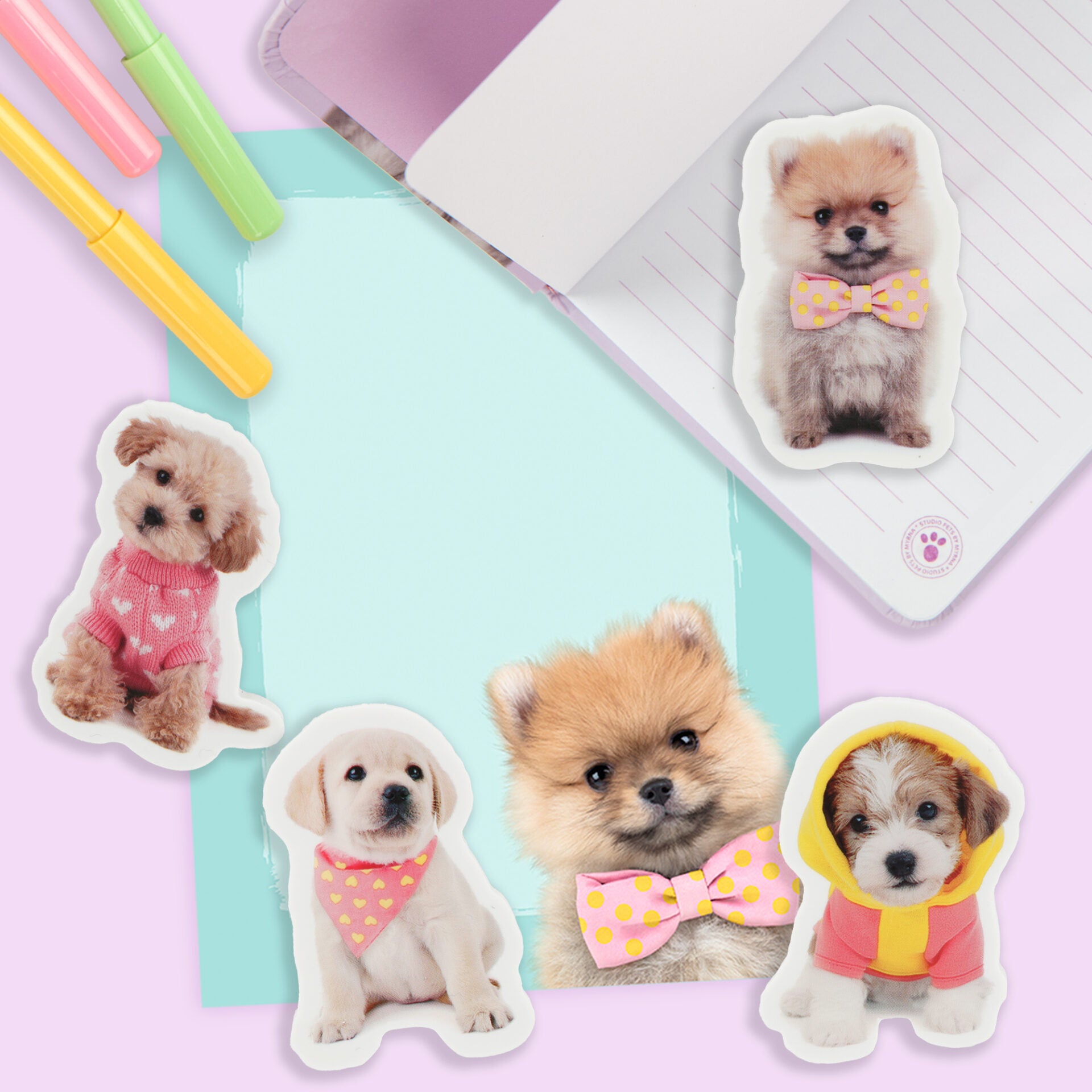 2D gummen - Puppy's PomPom, Cookie, Happy en Jacky