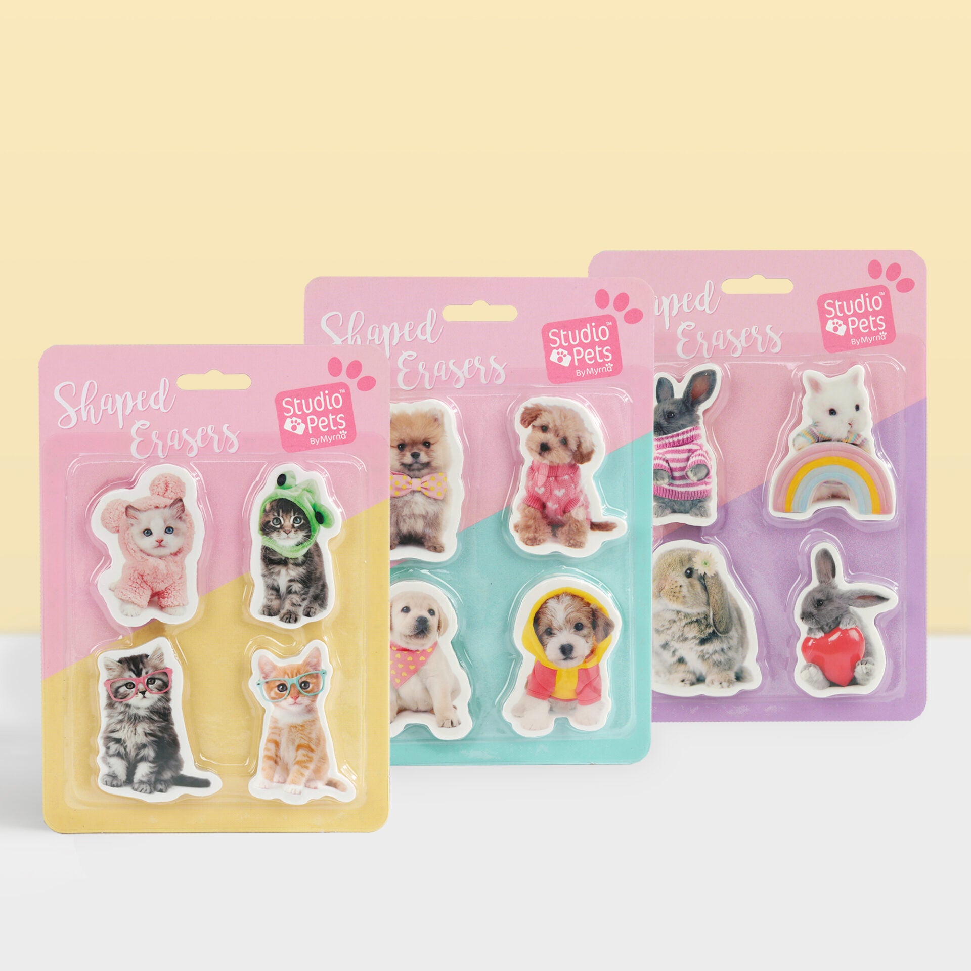 2D gummen - Kitten Mousie, Prince, Paige en RayBen