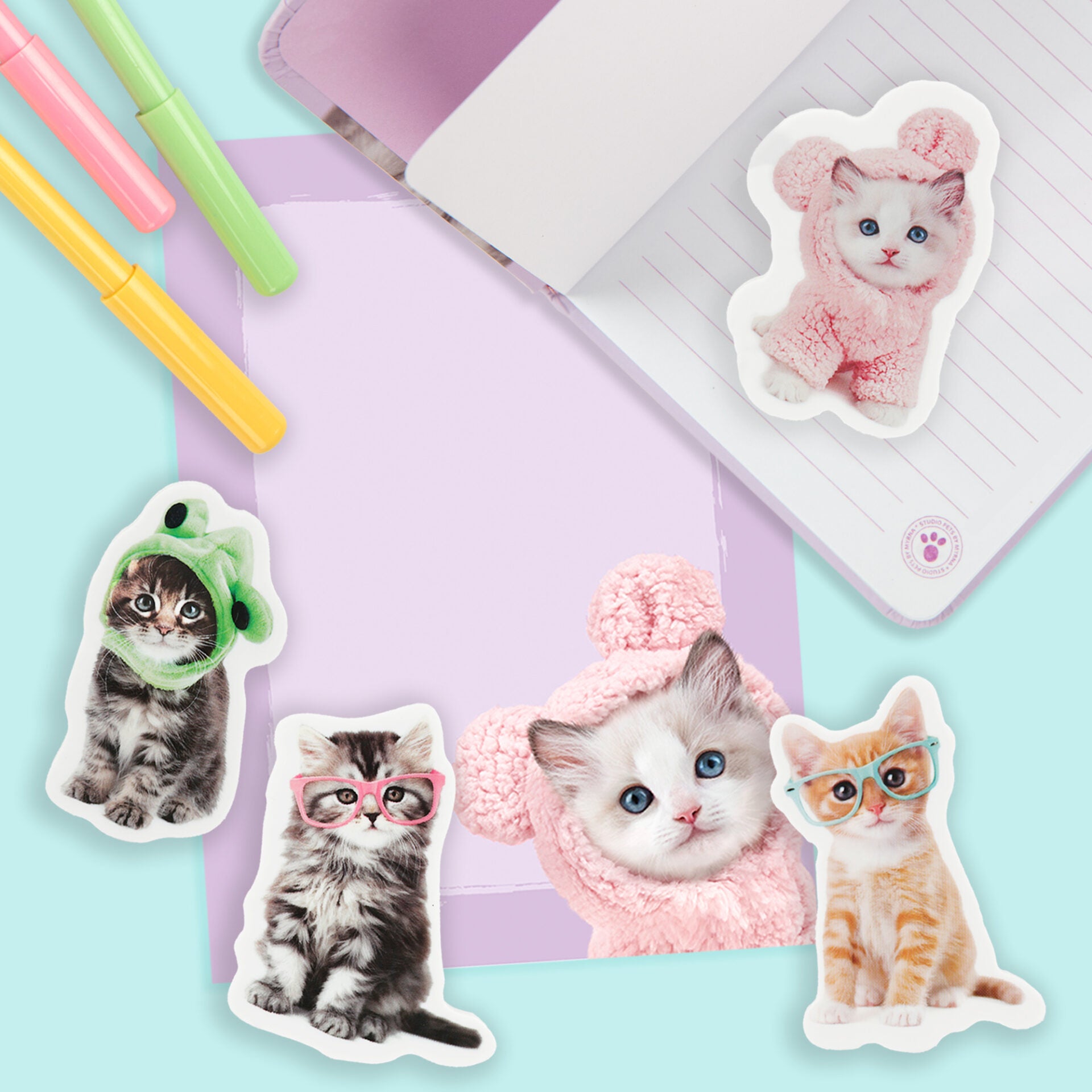 2D gummen - Kitten Mousie, Prince, Paige en RayBen