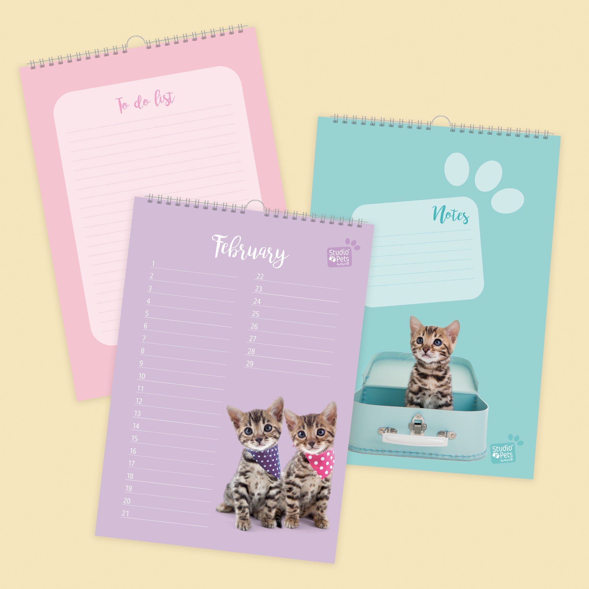 Verjaardagskalender Maandplanner - Bengaal Kitten Editie