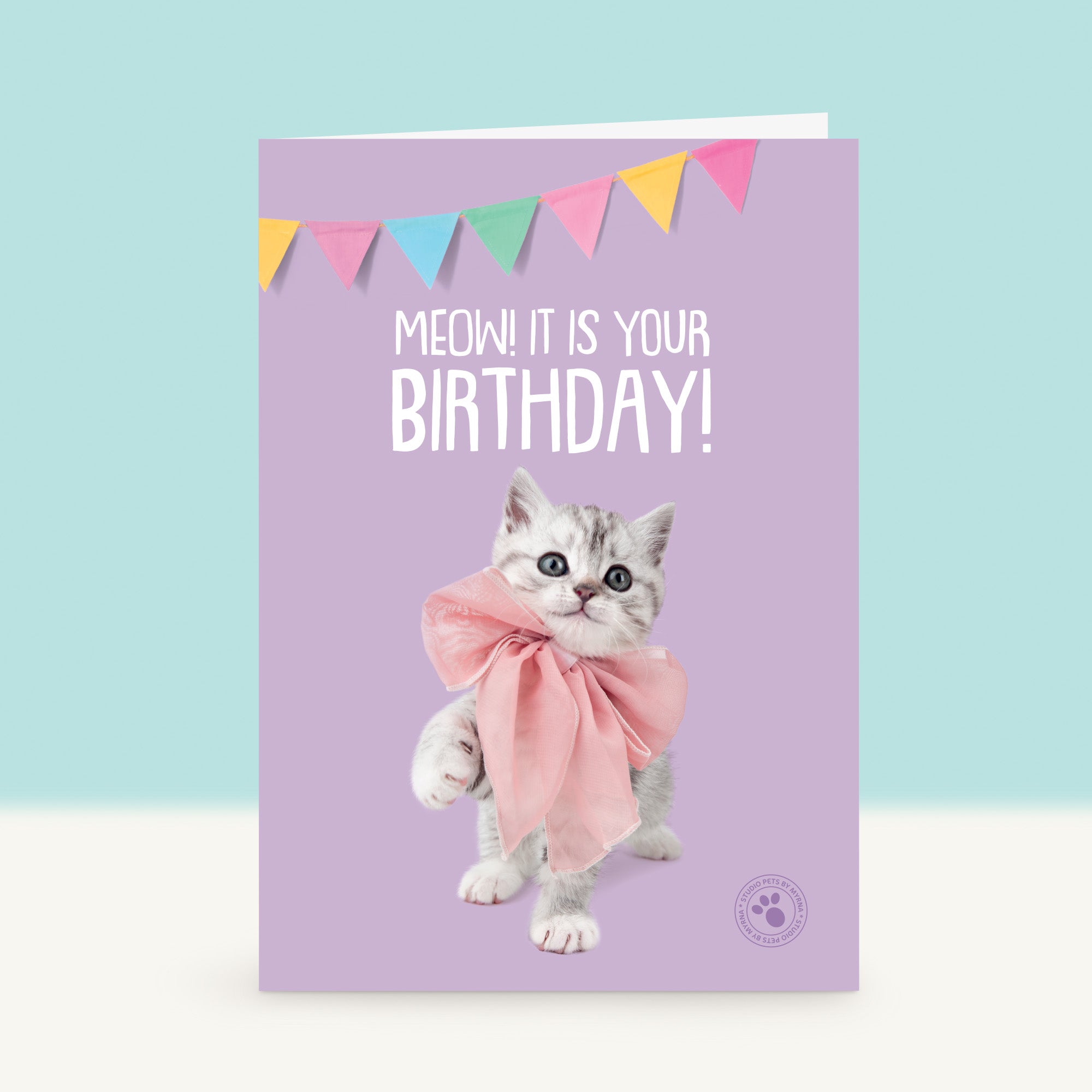 Kitten Verjaardagskaart - Bella de Britse Korthaar