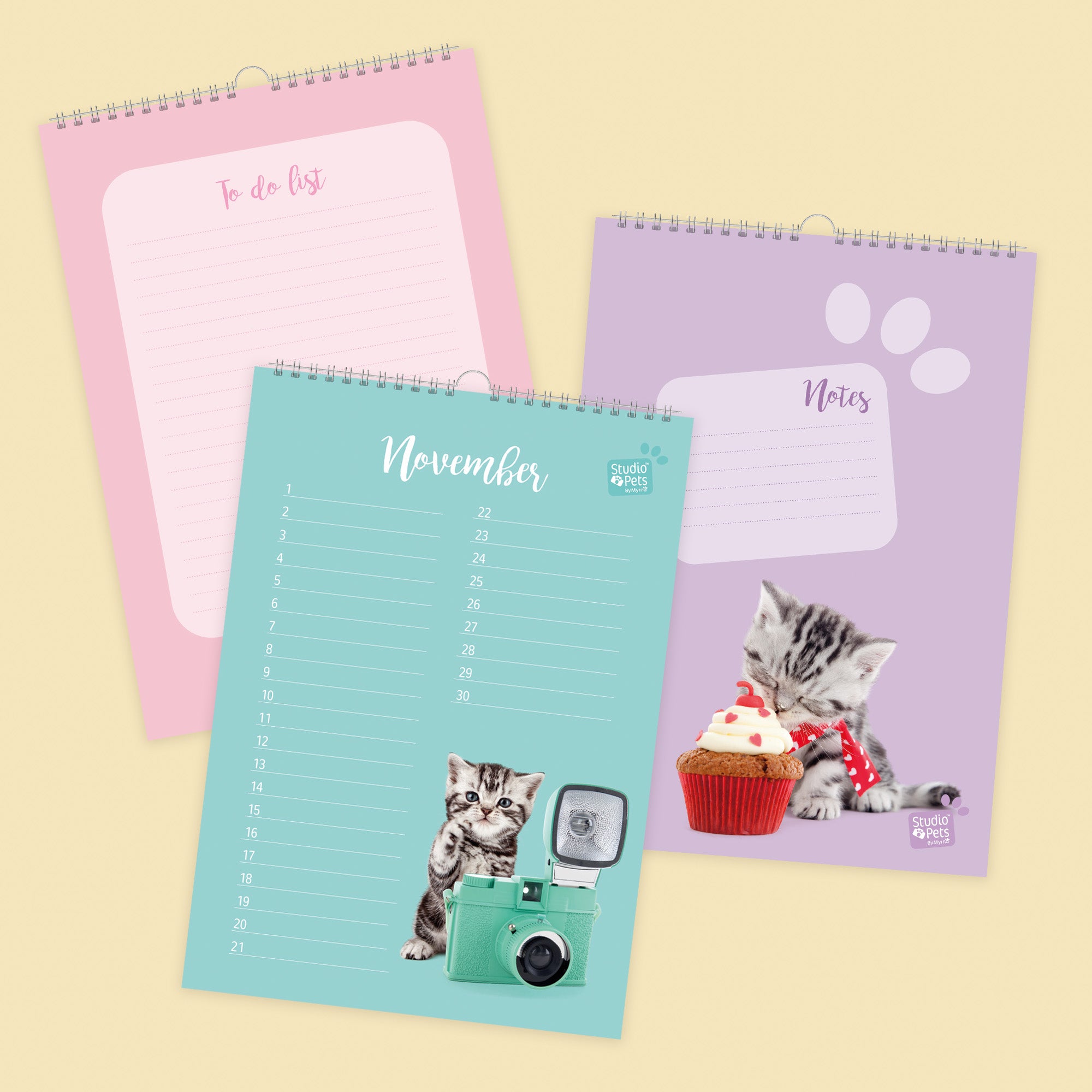 Verjaardagskalender Maandplanner - Britse Korthaar Kitten Editie