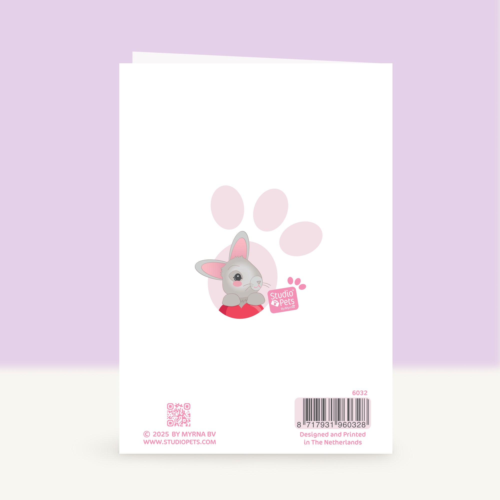 Konijn Wenskaart - Lots of love
