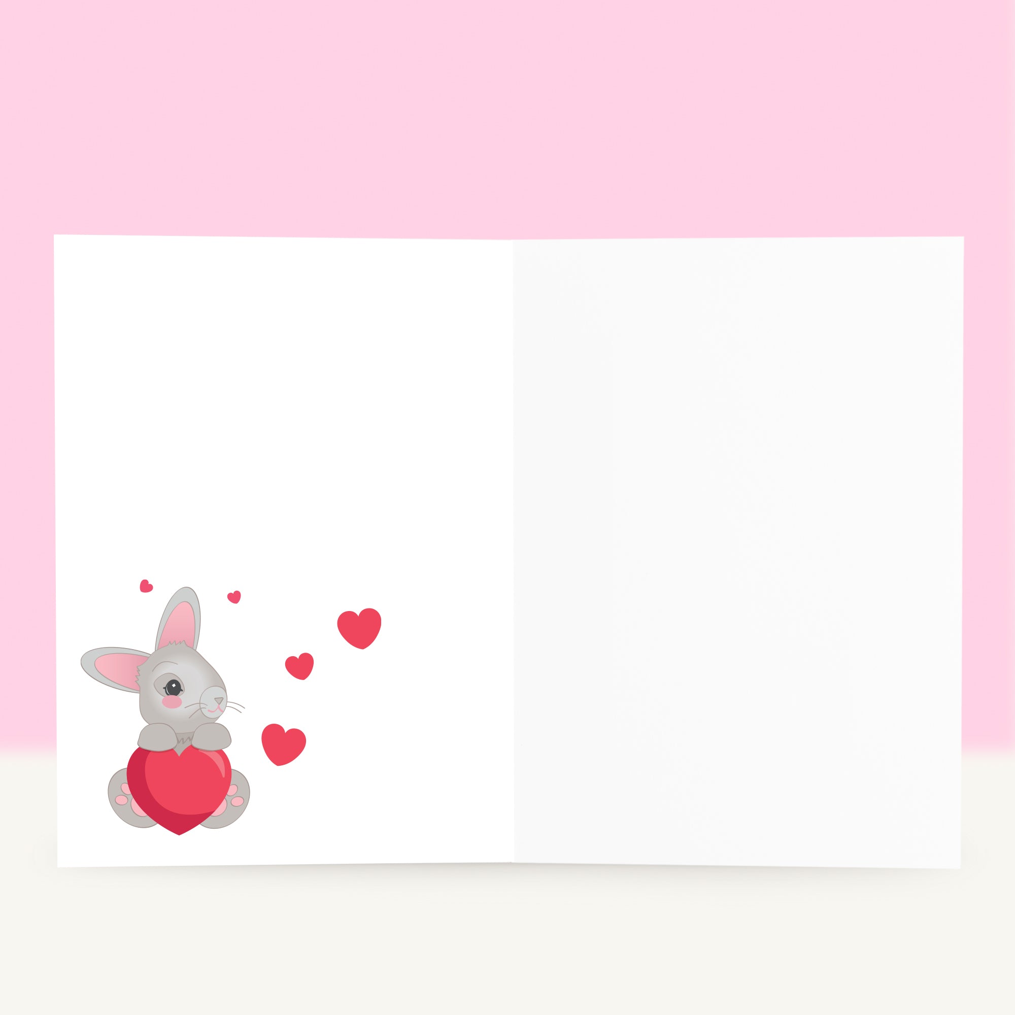 Konijn Wenskaart - Lots of love