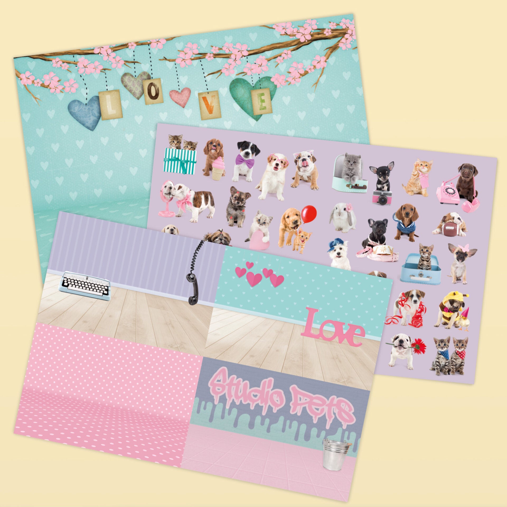 Stickerboek - met 220 stickers en 21 achtergronden