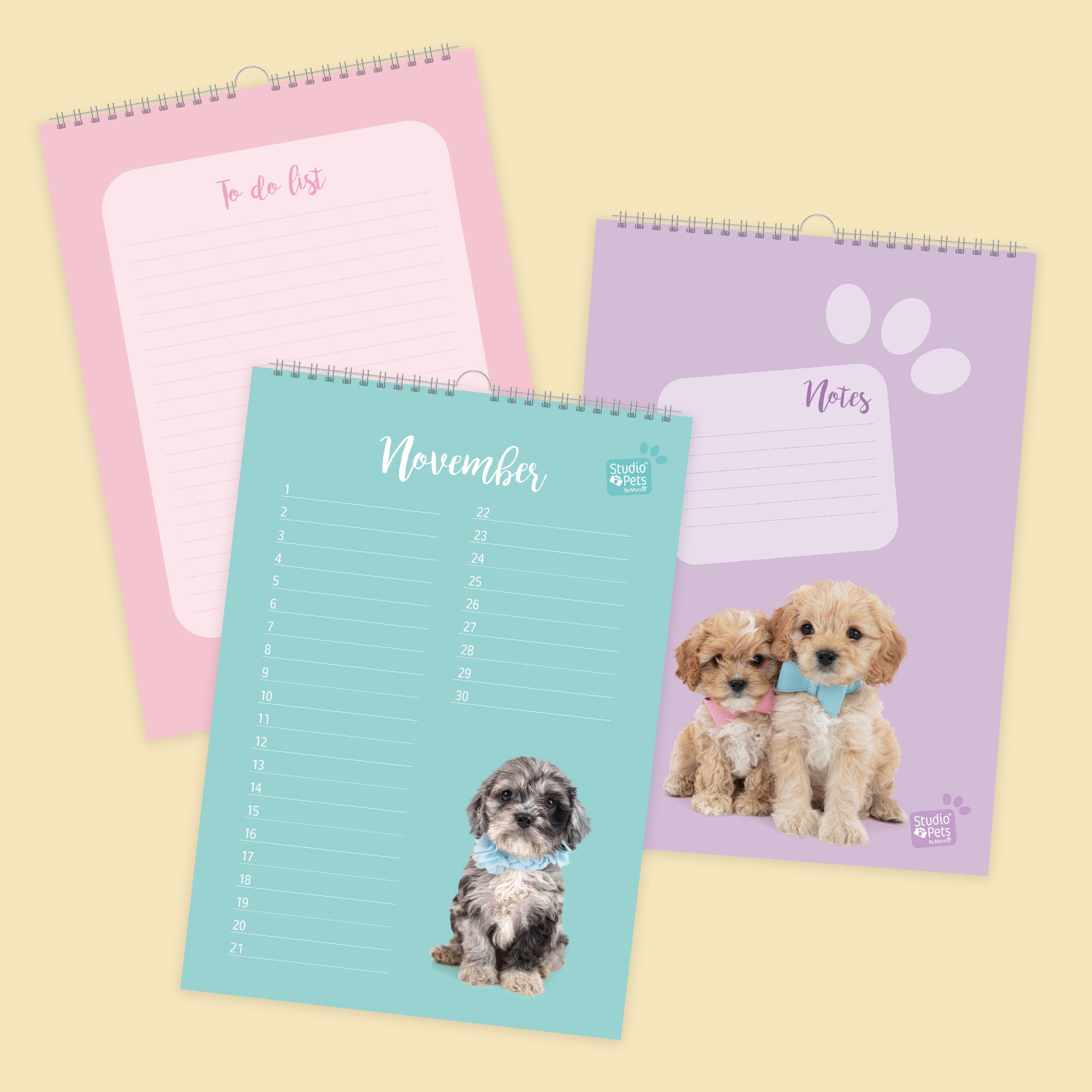 Verjaardagskalender Maandplanner - Cavapoo Puppy Editie