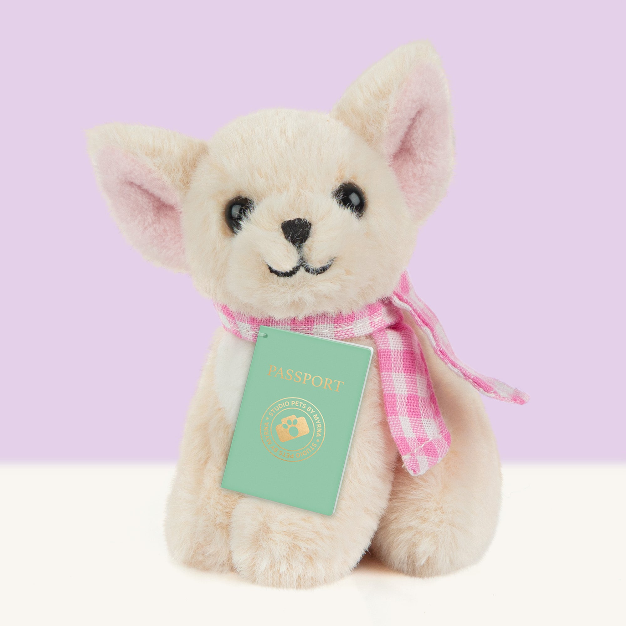 Mini Hondenknuffeltje Pinkie met Koffertje - Jouw Schattige Chihuahua pluche puppy!