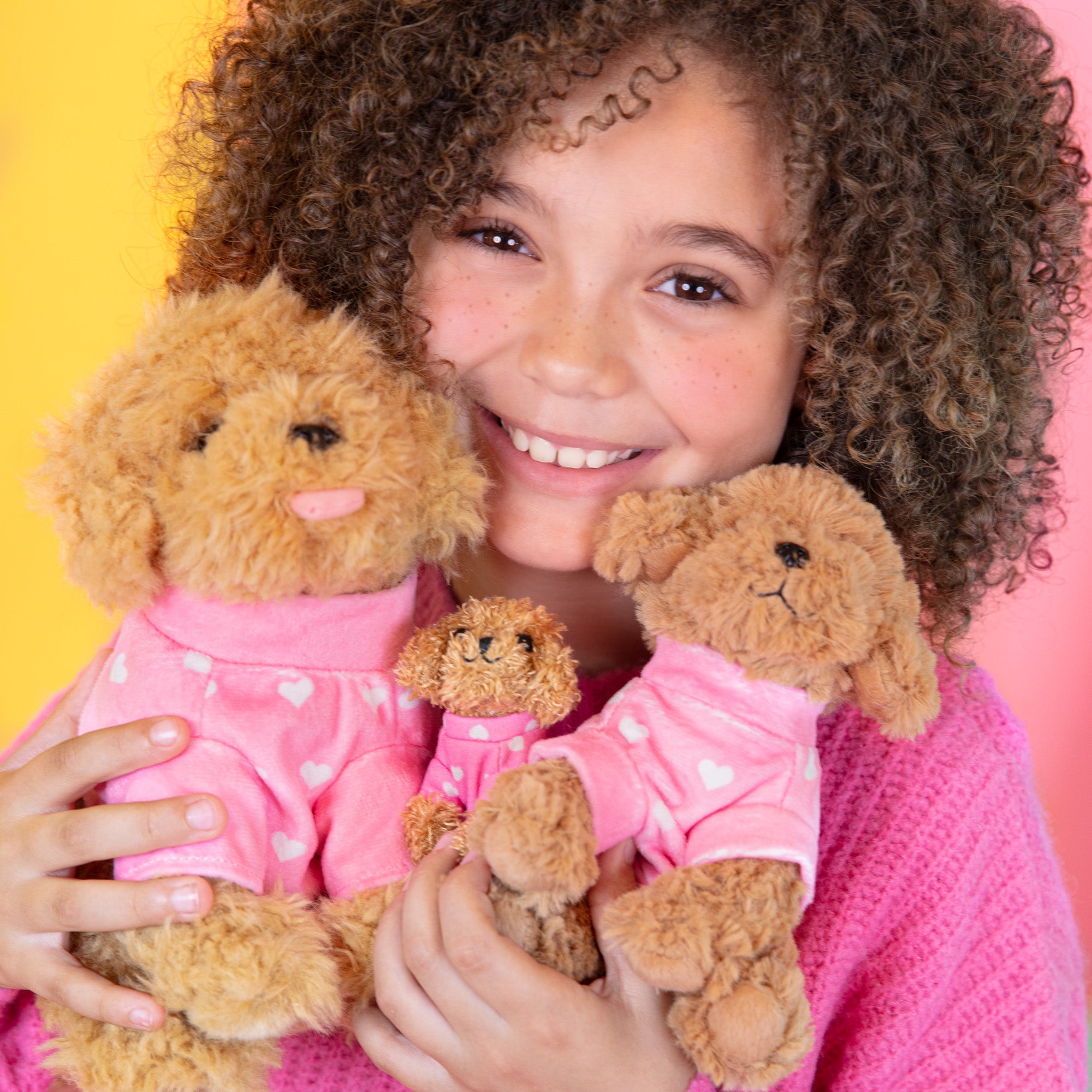 Mini Knuffel Toy Poedel Cookie met Koffer - Jouw Schattige Pluche Hondje!