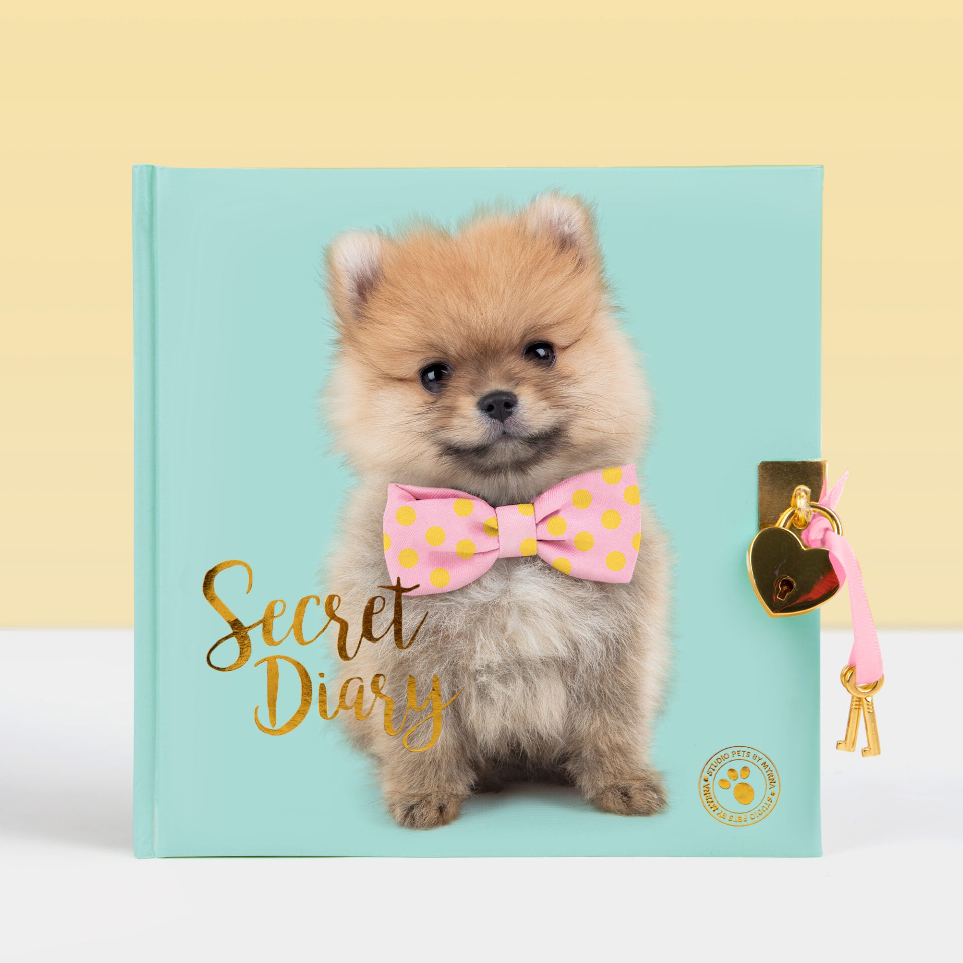 Dagboek met slotje - Pomeriaan PomPom