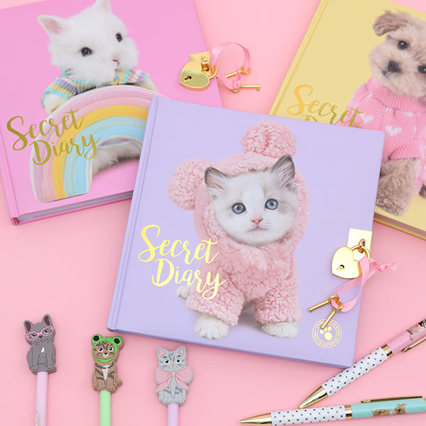 Dagboek met slotje - Ragdoll Mousie