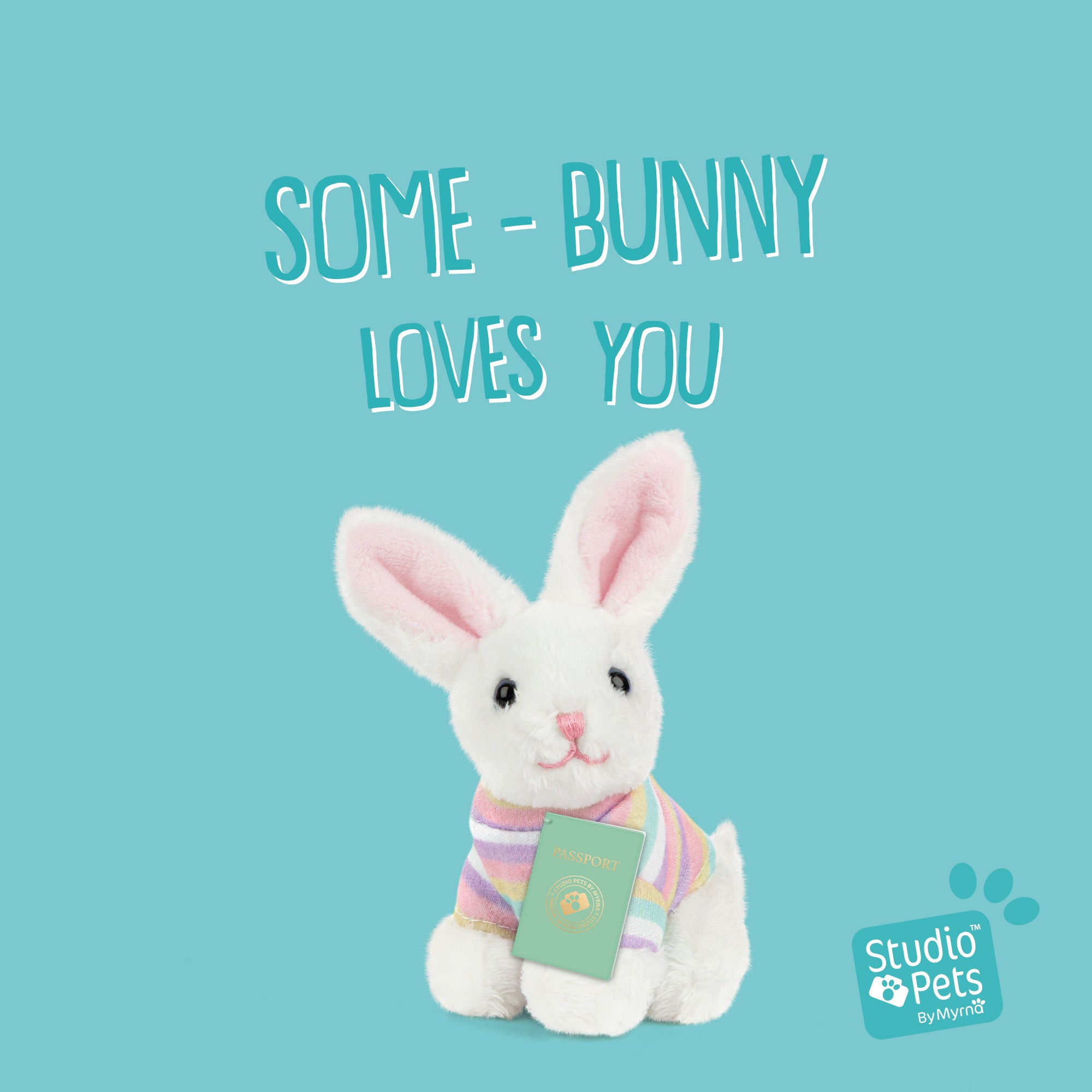 Mini Knuffel Konijntje Bunbun met Koffertje - Jouw Schattige Pluche Konijntje!