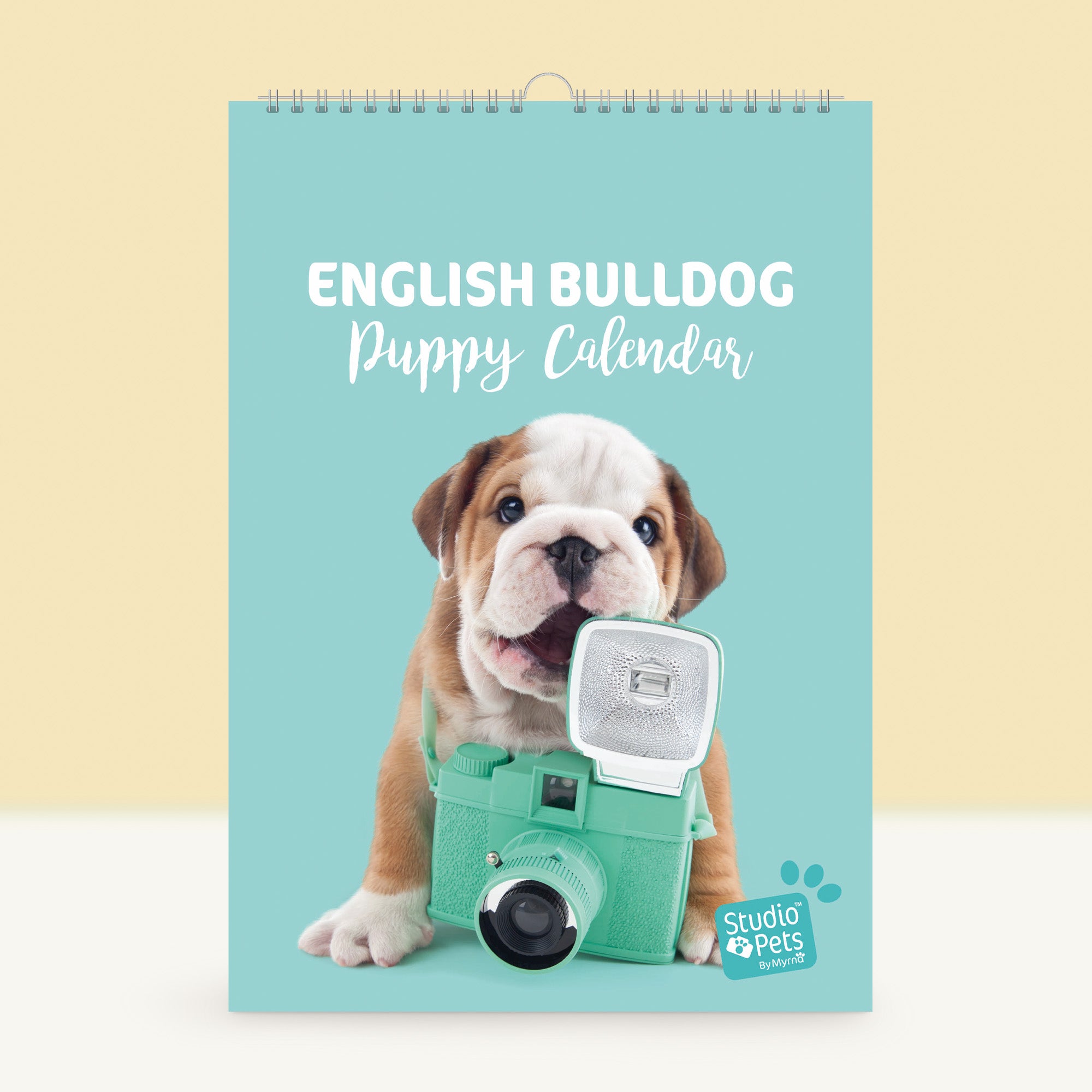 Verjaardagskalender Maandplanner - Engelse Bulldog Puppy Editie