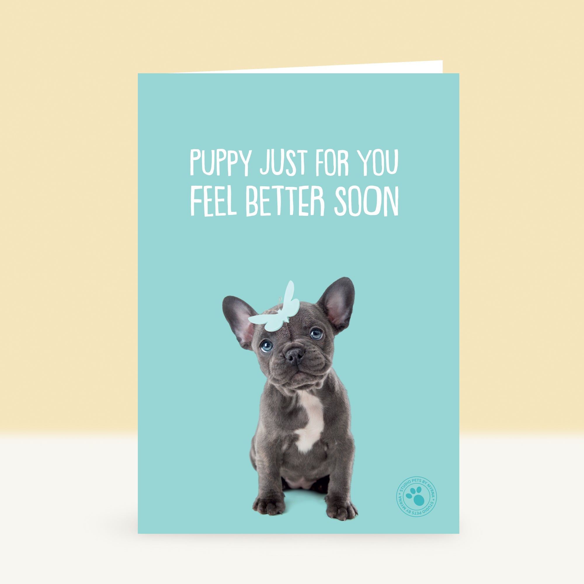 Puppy Beterschapskaart - BiBi de Franse Bulldog