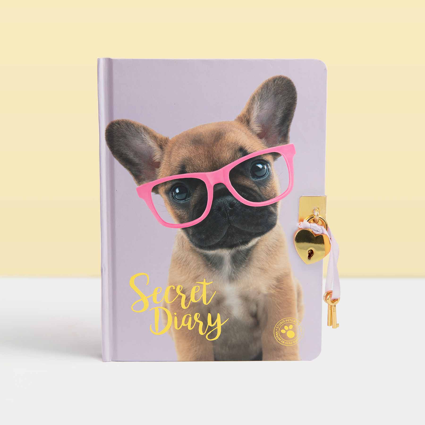 Dagboek met slotje - Franse Bulldog Freddy