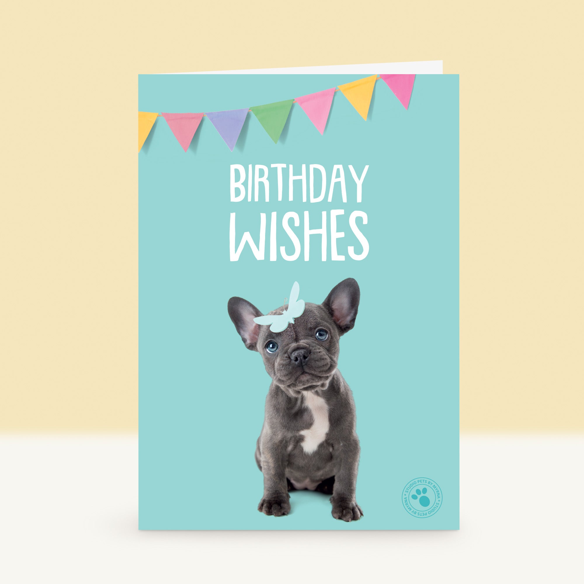 Puppy Verjaardagskaart - BiBi de Franse Bulldog