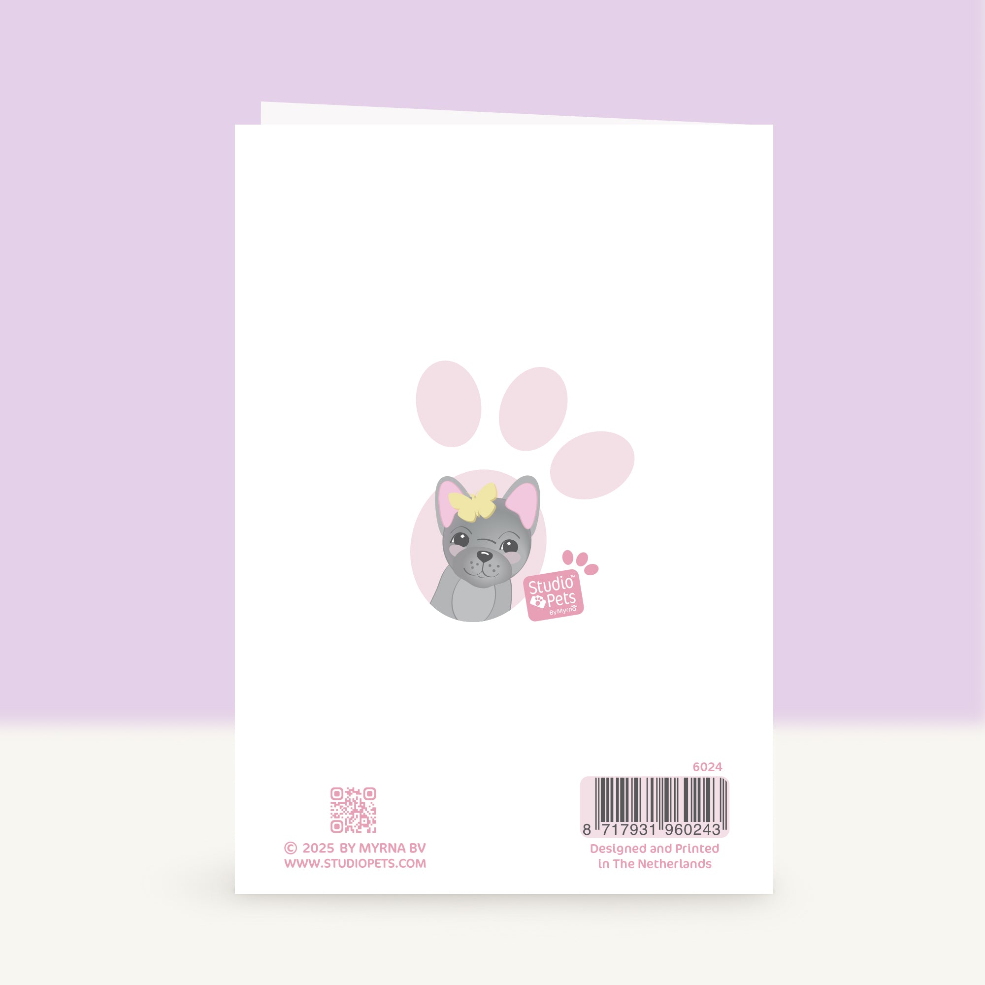 Puppy Wenskaart - Hello Baby Girl