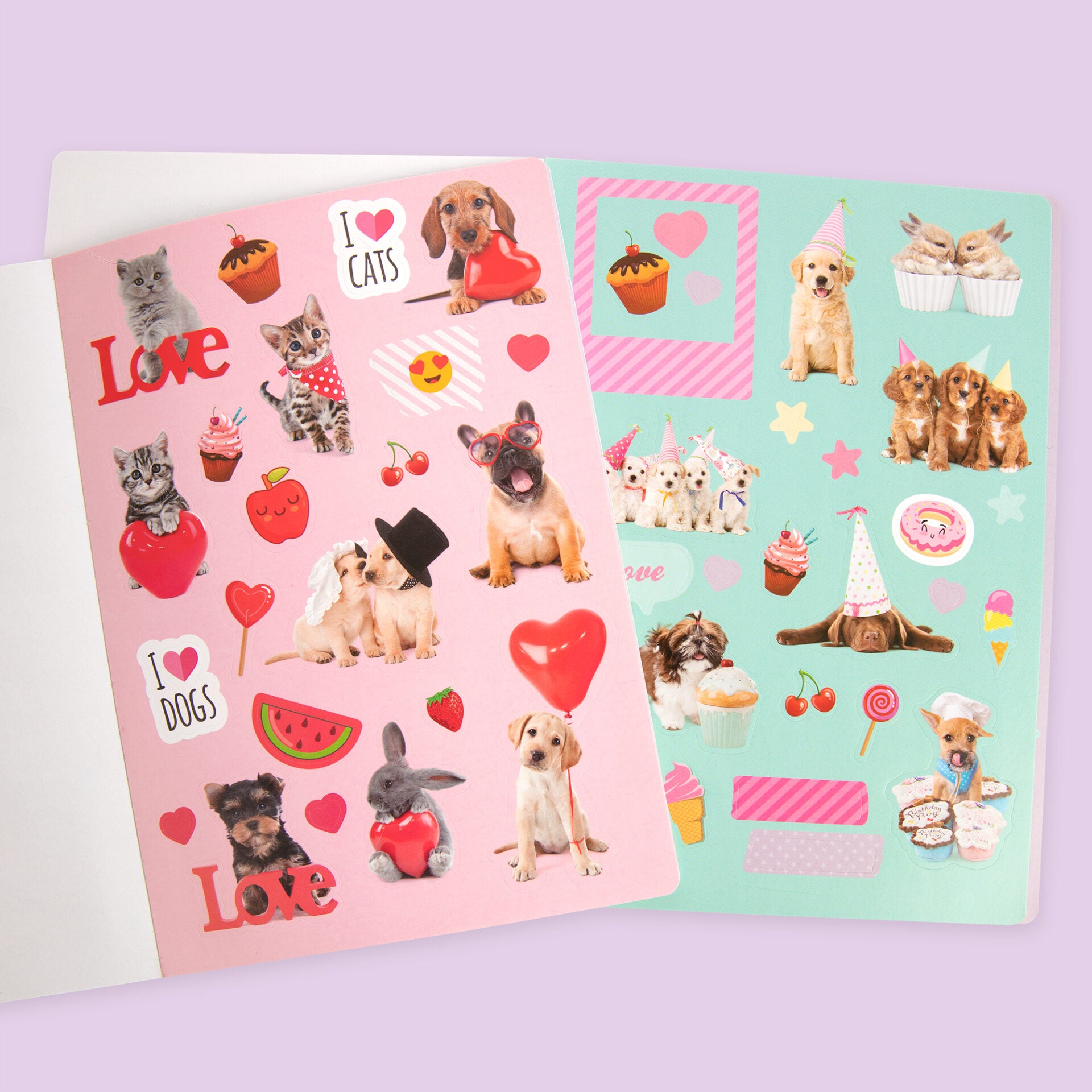 A5 Stickerboek - Franse Bulldog BiBi & Britse Langhaar Paige Editie