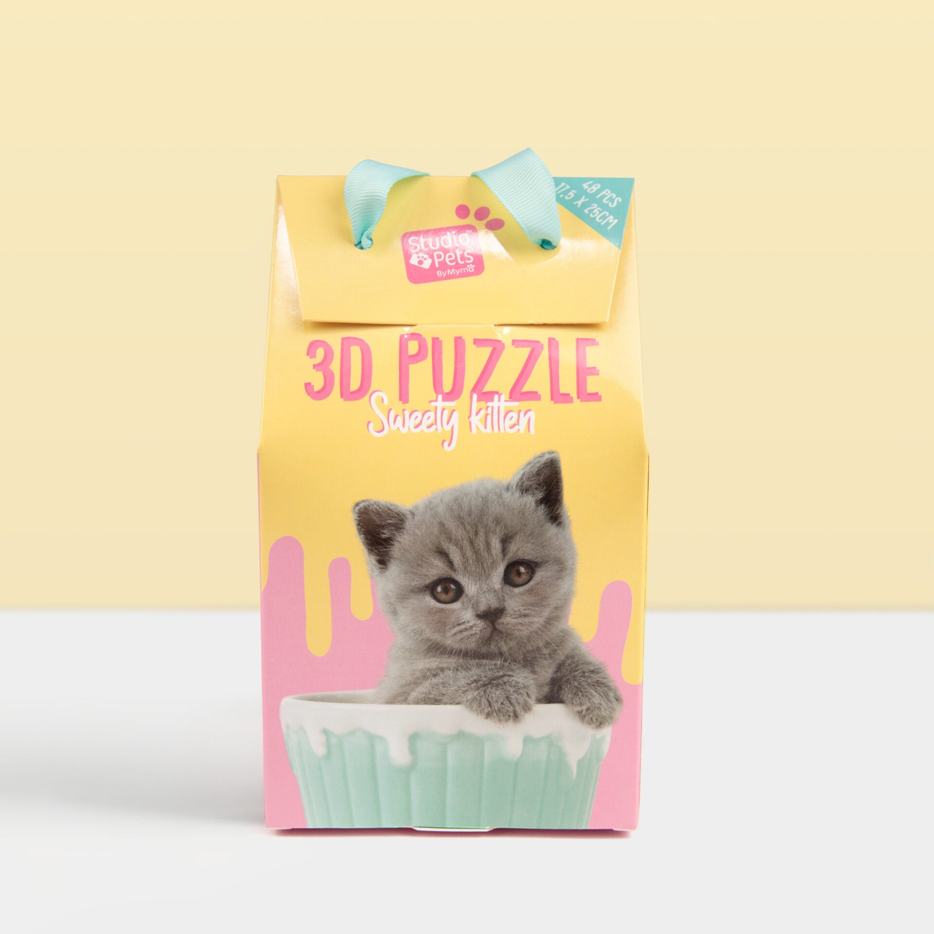 3D puzzel van 48 stukjes in een melkpak - Marshmallow Editie
