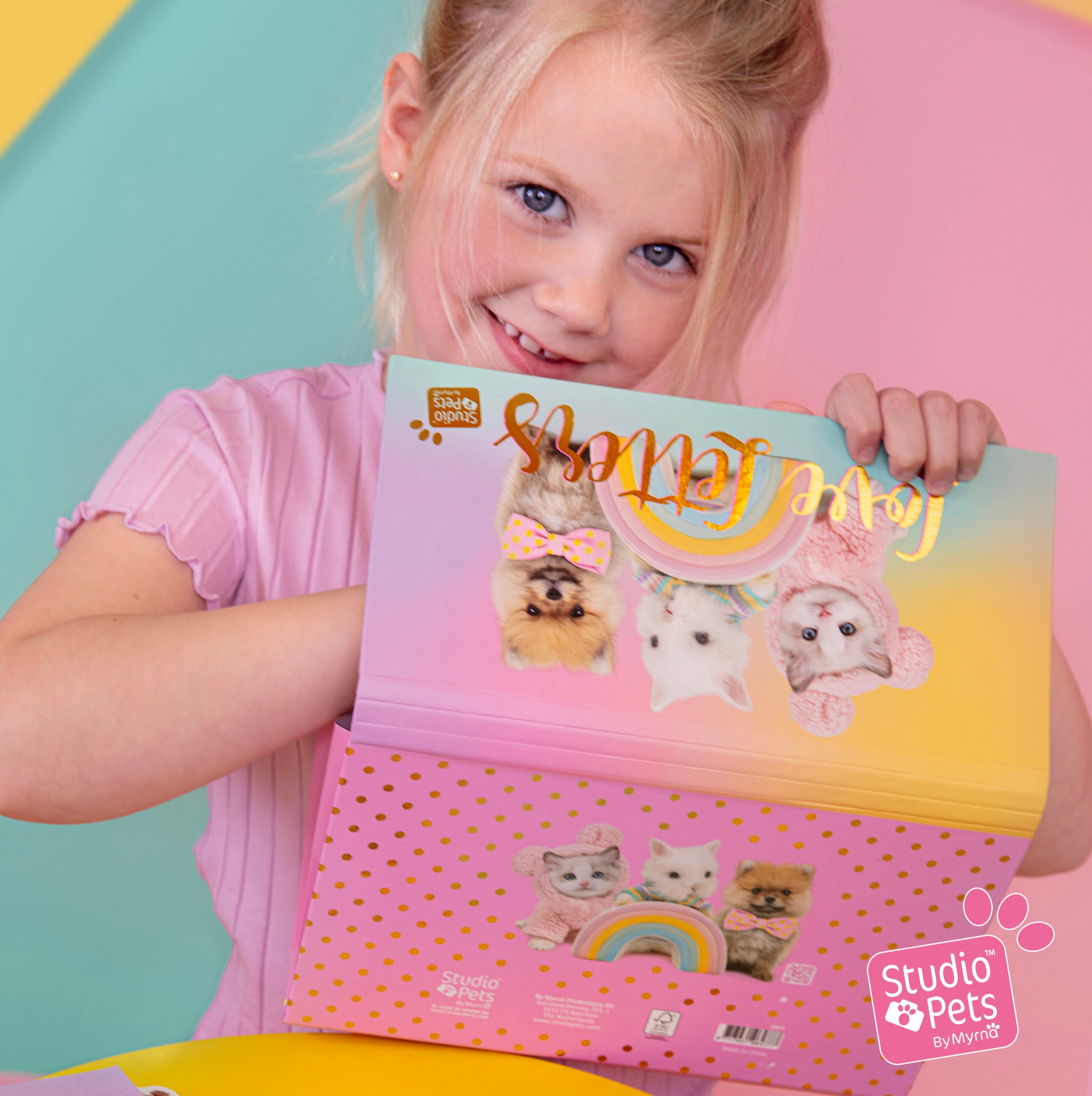 Map met briefpapier &  enveloppen - Mousie, BunBun, PomPom Editie