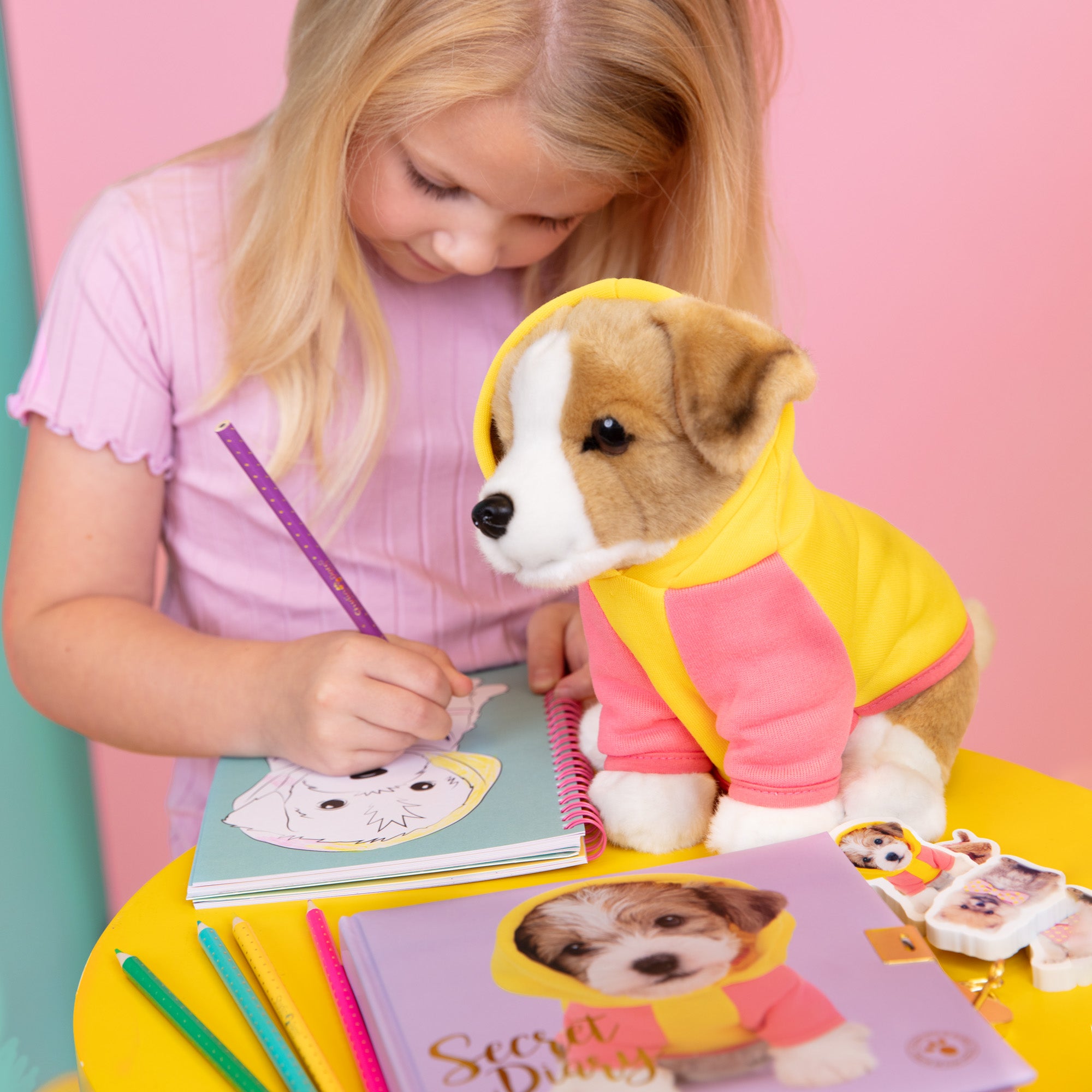 Dagboek met slotje - Jack Russell Jacky