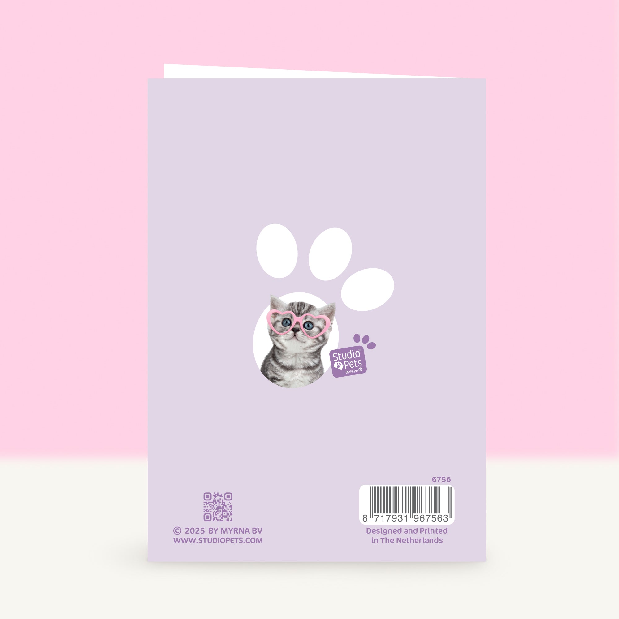 Verjaardagskaart “It’s your Birthday” met het Britse Korthaar kitten