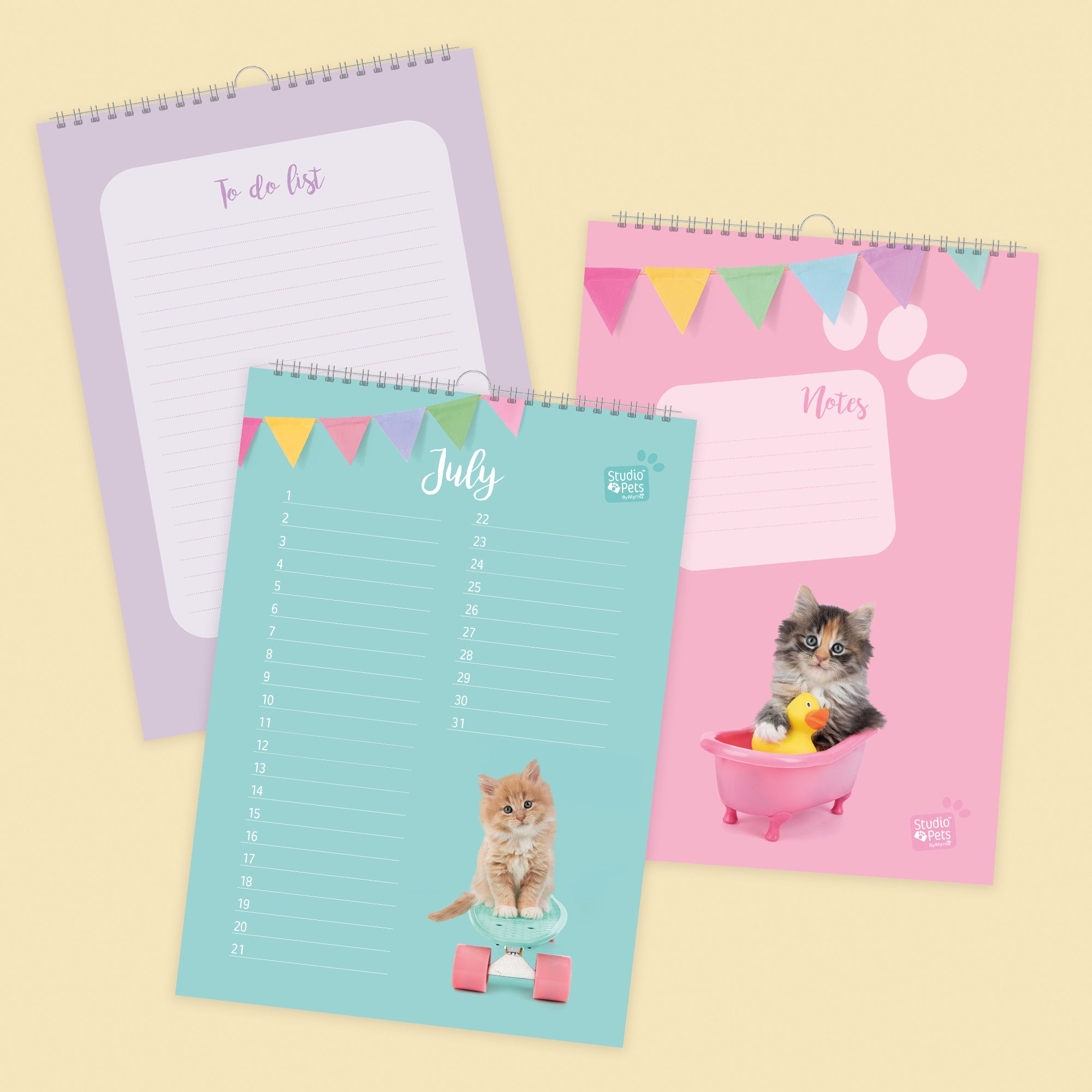 Verjaardagskalender Maandplanner - Kittens Editie