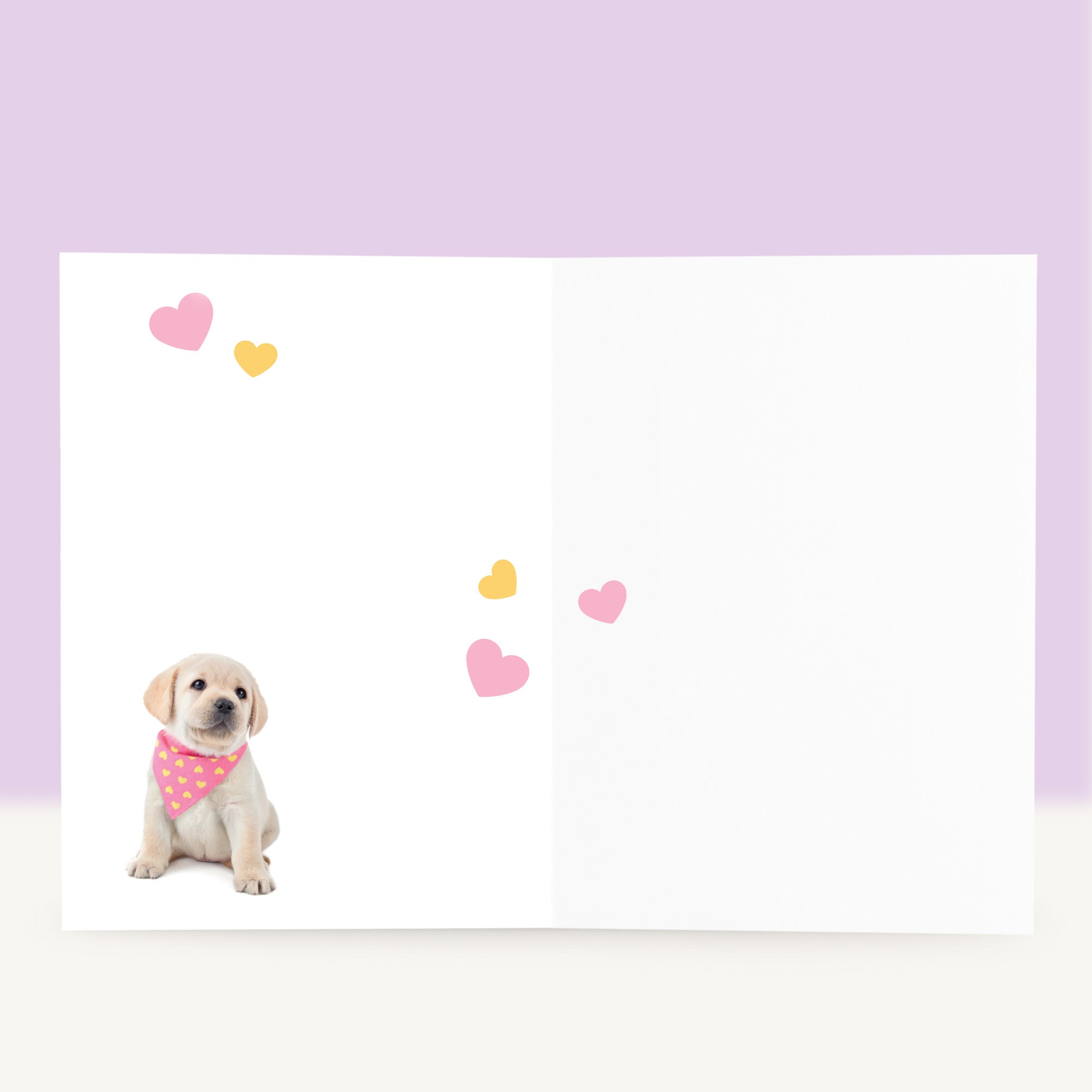 Puppy Verjaardagskaart - Happy de Blonde Labrador
