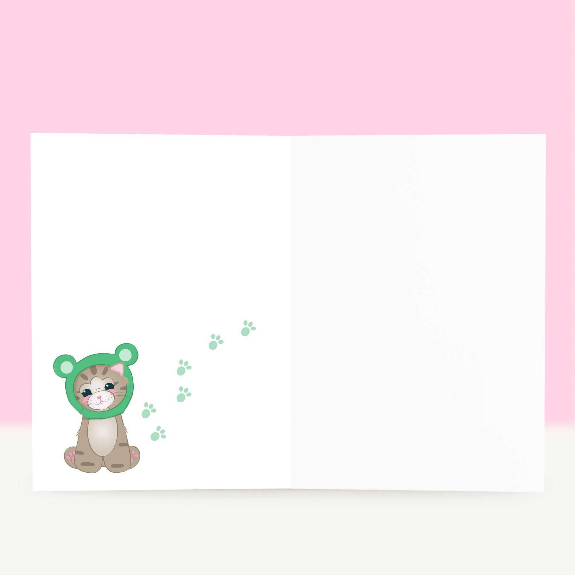 Kitten Wenskaart - Just because