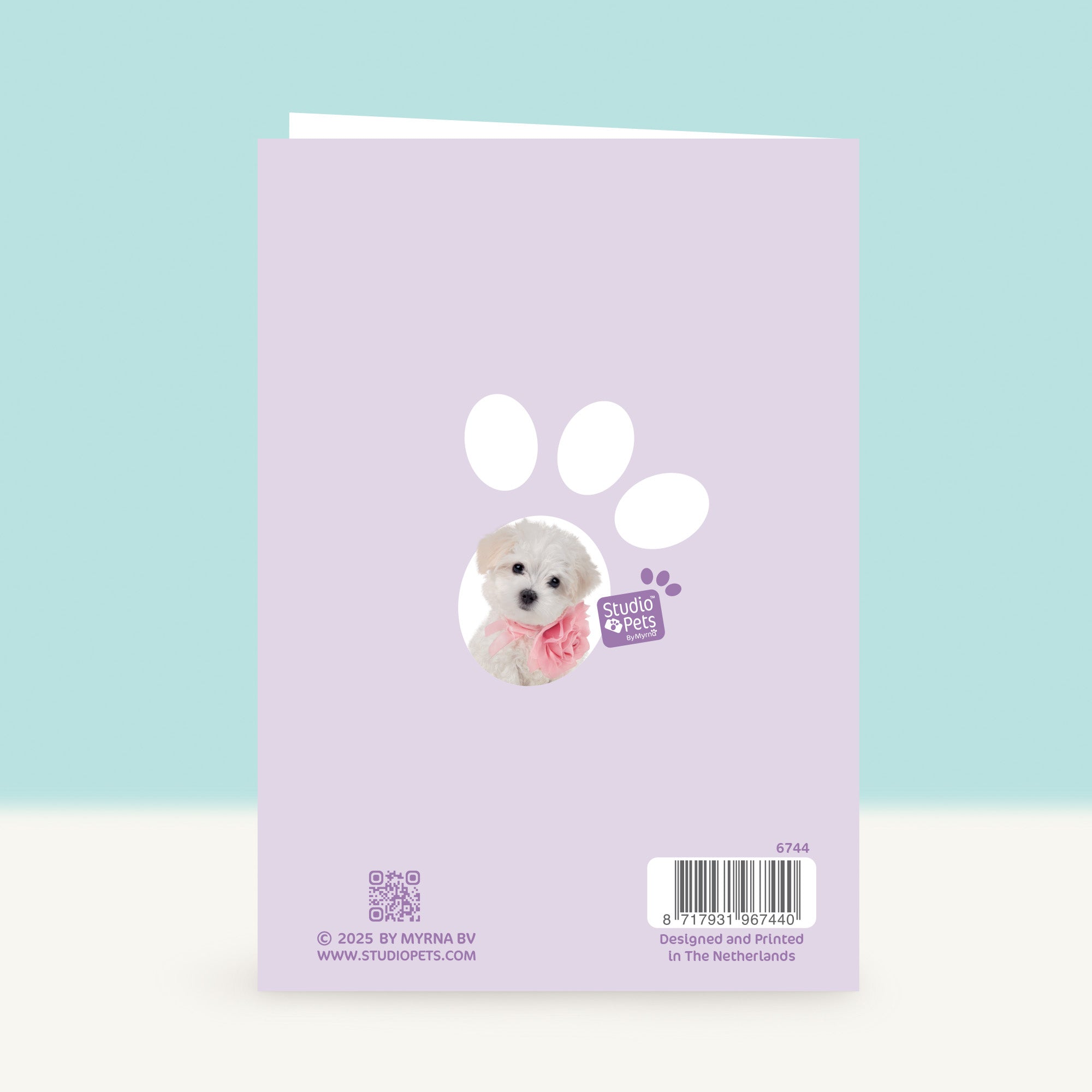 Puppy Verjaardagskaart - Flora de Maltezer