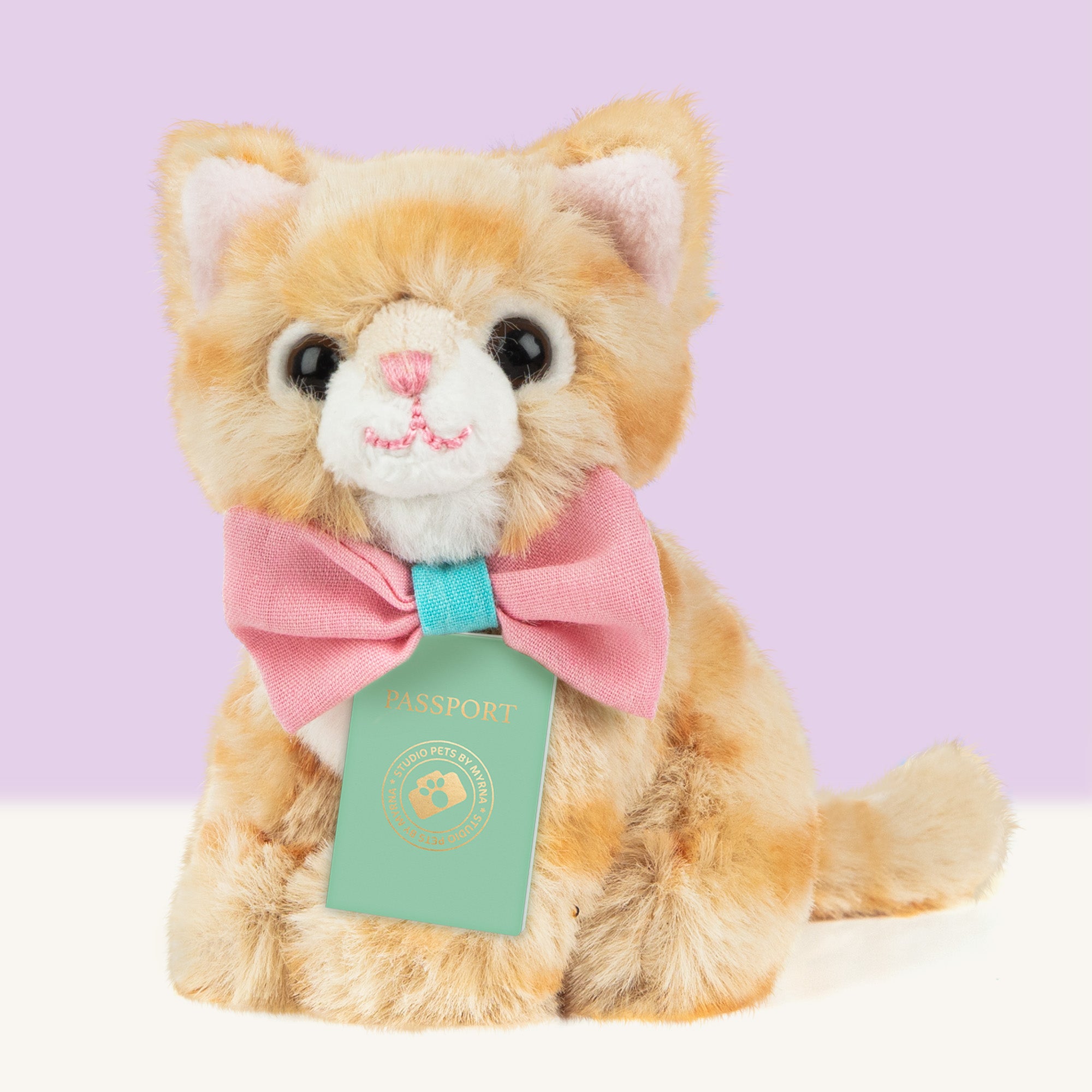 Mini Kattenknuffeltje Tommy met Koffertje - Jouw Schattige Pluche Kitten!