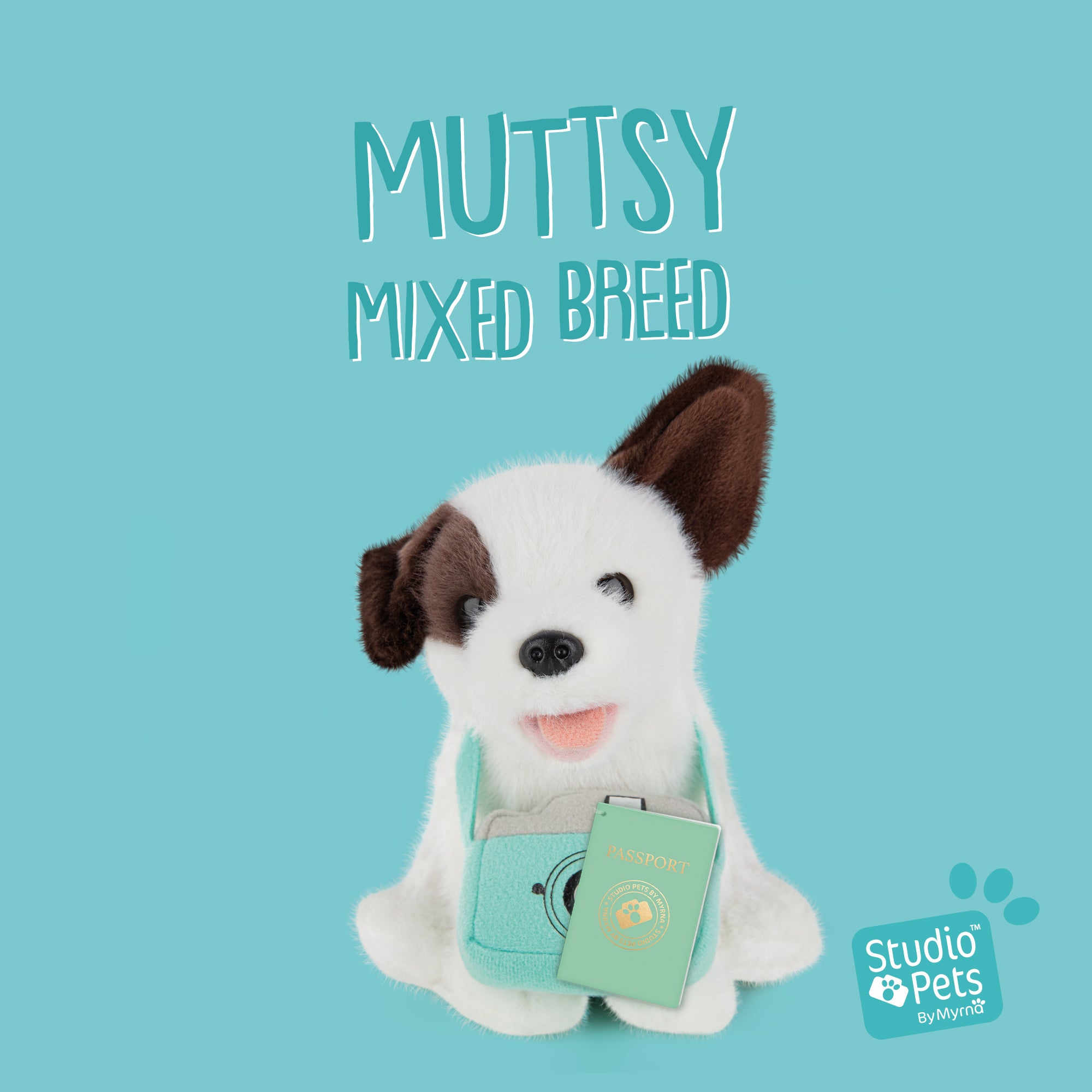 Ontmoet Muttsy – Onze Kruising Mix Hond Knuffel van 16 cm