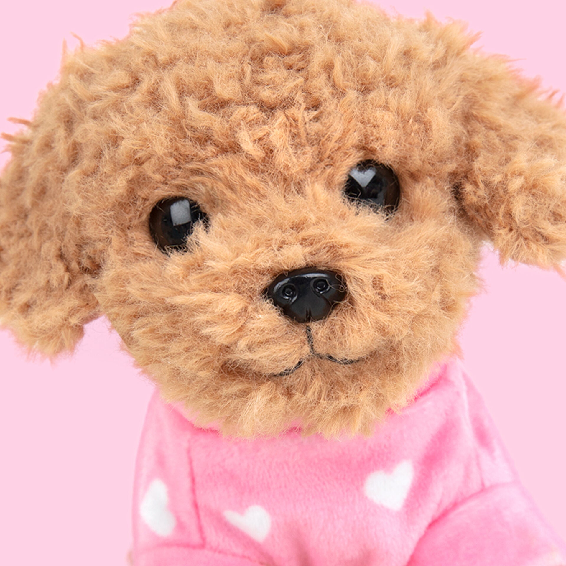 Pluche knuffelhond Toy Poedel 16cm - Set met koffertje
