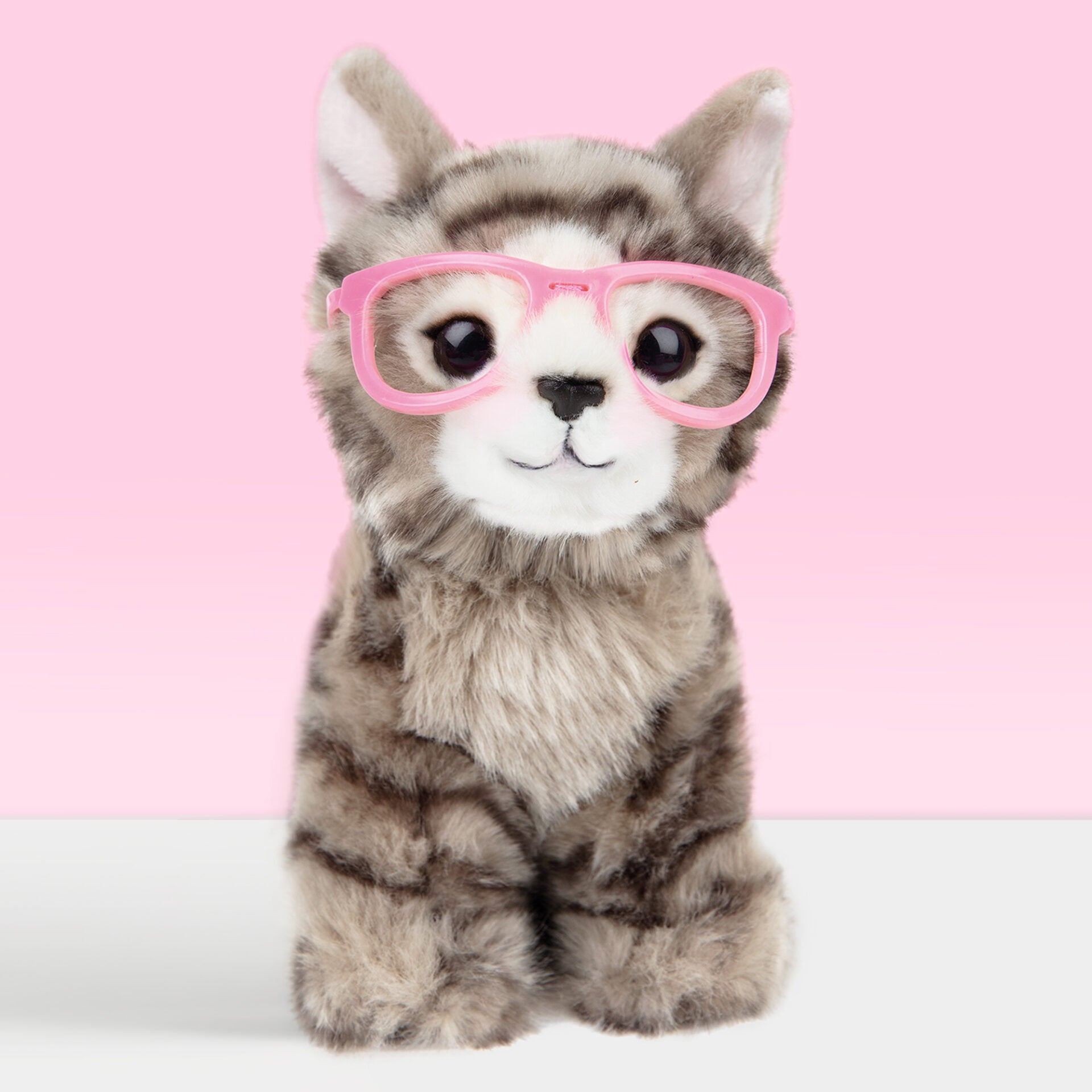Pluche knuffelkat Britse Langhaar 16cm
