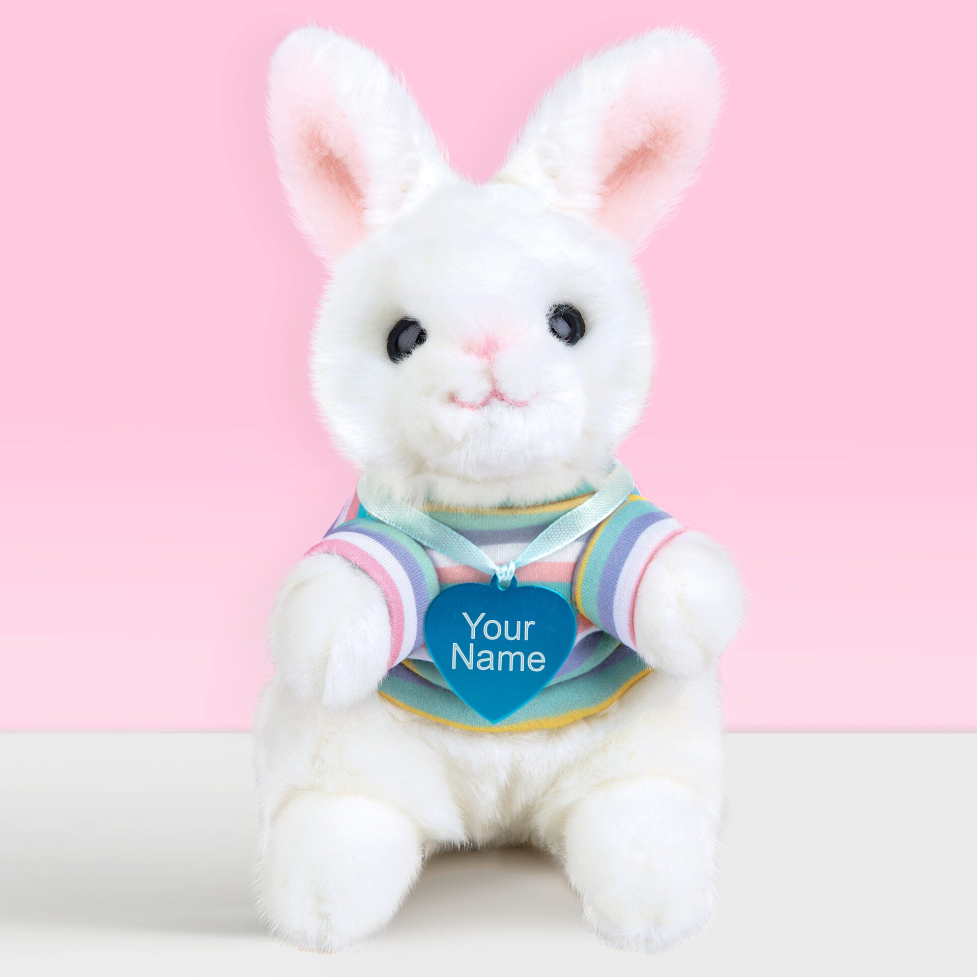 Pluche knuffelkonijn met Naam Hangoor Dwerg 16cm