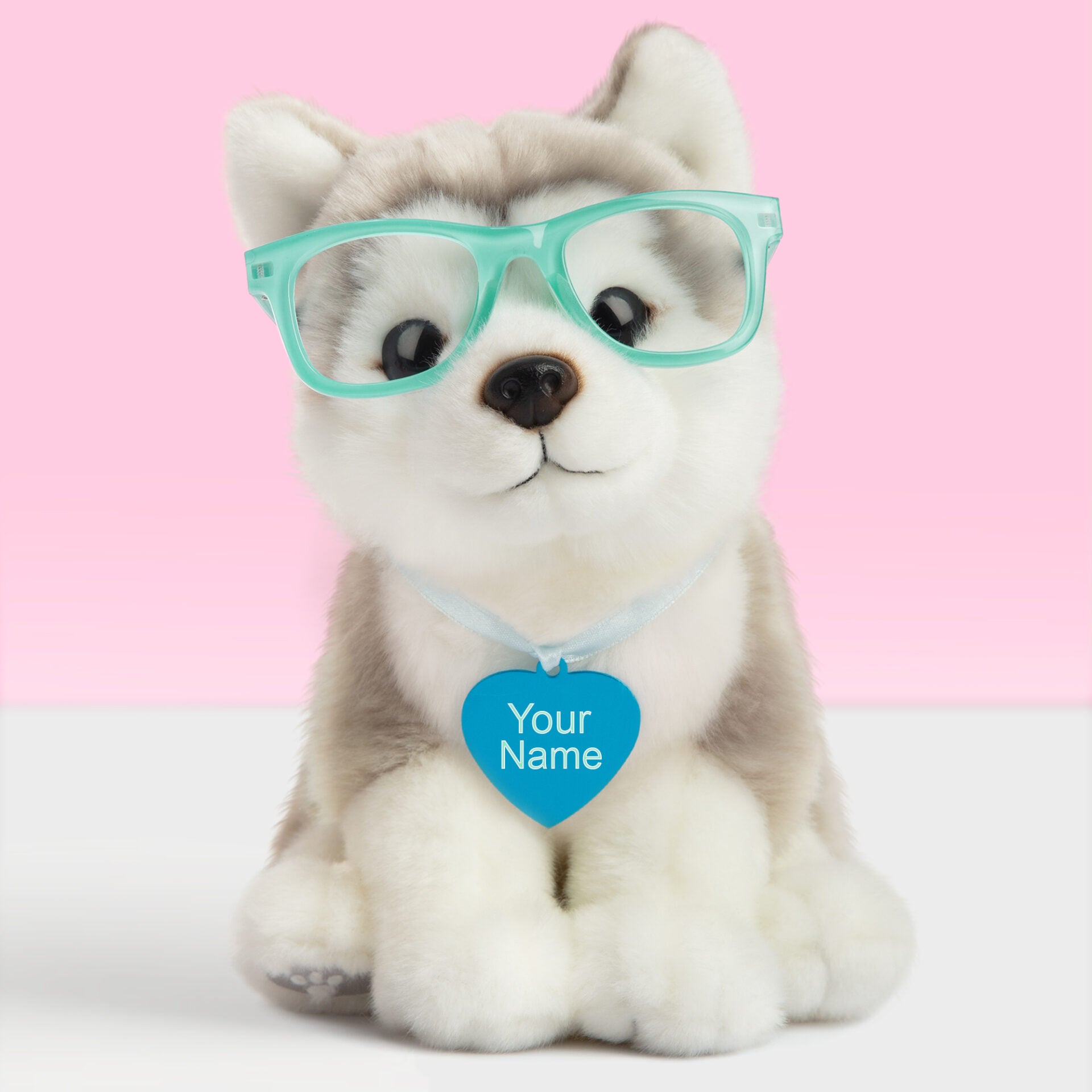 Pluche knuffelhond met naam Alaska Malamute 23cm