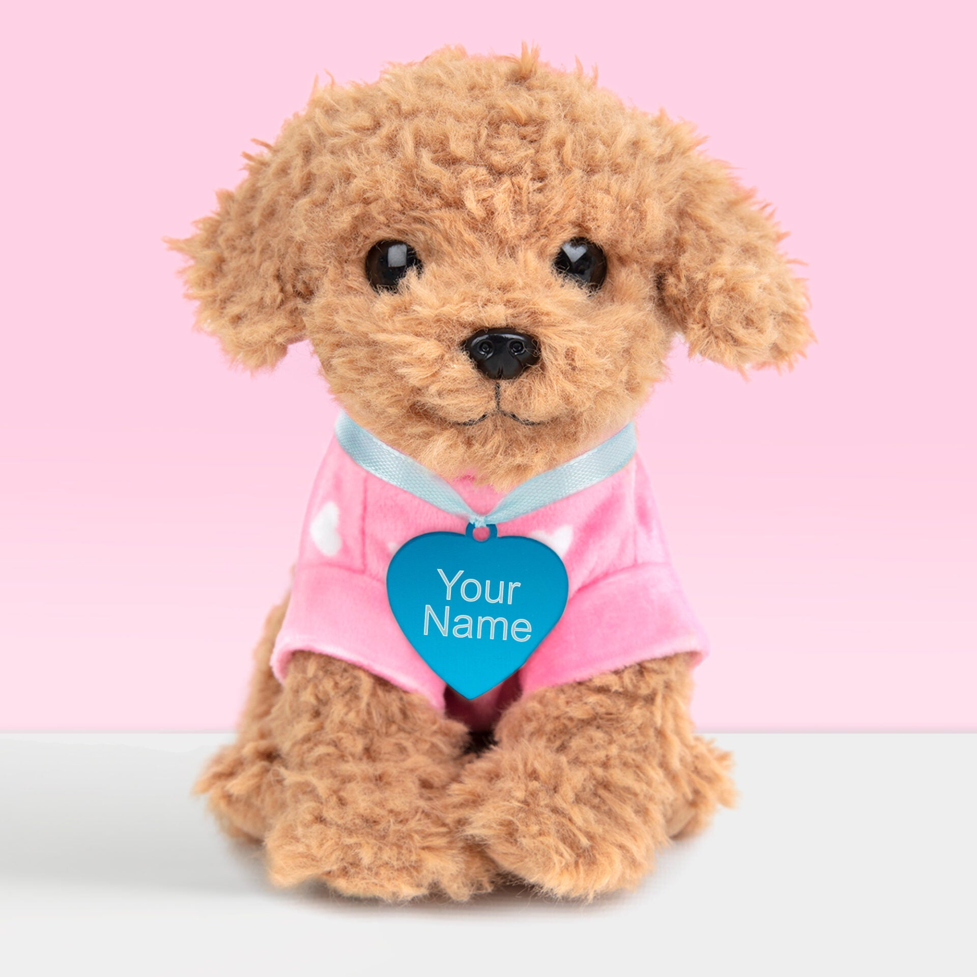 Pluche knuffelhond met Naam Toy Poedel 16cm