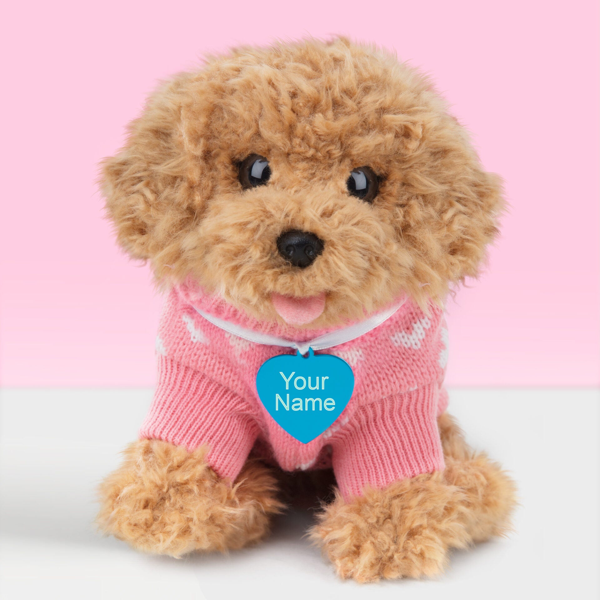 Pluche knuffelhond met Naam Toy Poedel 23cm