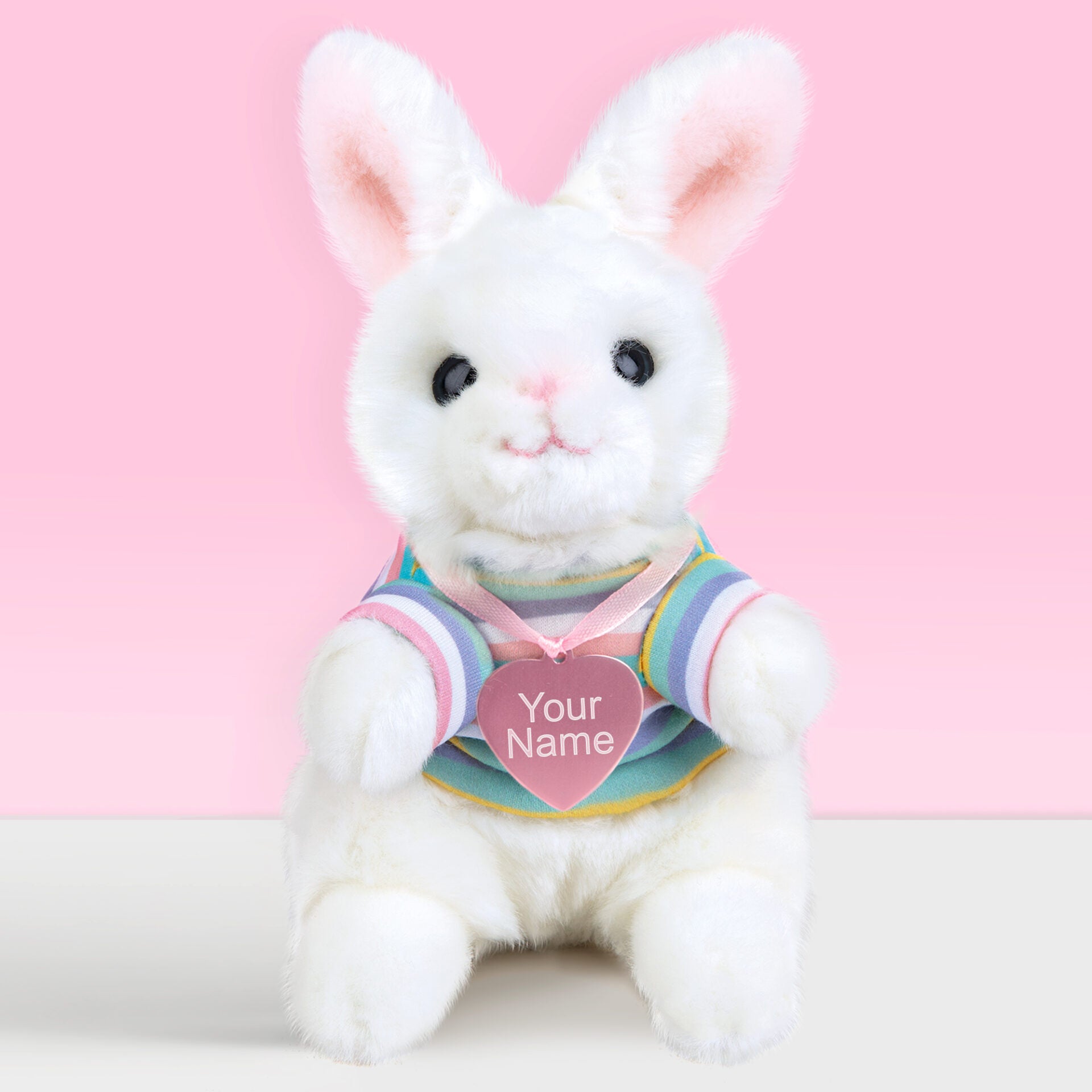 Pluche knuffelkonijn met Naam Hangoor Dwerg 16cm