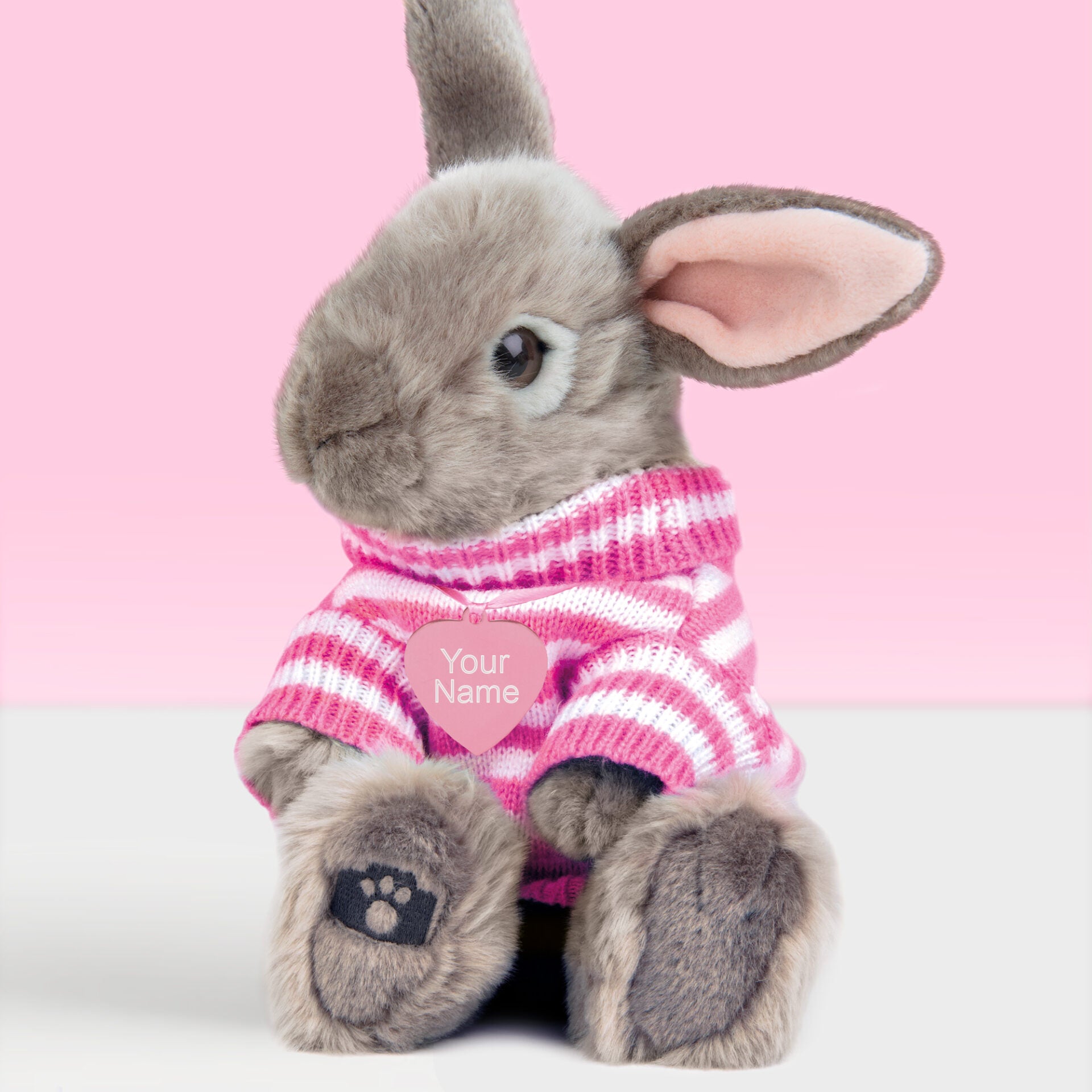 Pluche knuffelkonijn met Naam Hangoor Dwerg 23cm