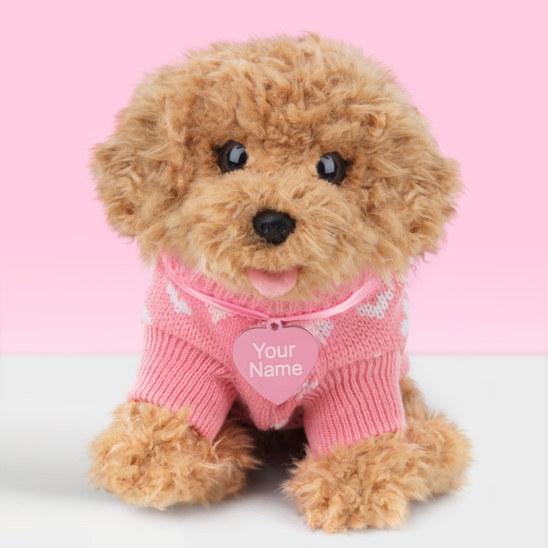 Pluche knuffelhond met Naam Toy Poedel 23cm
