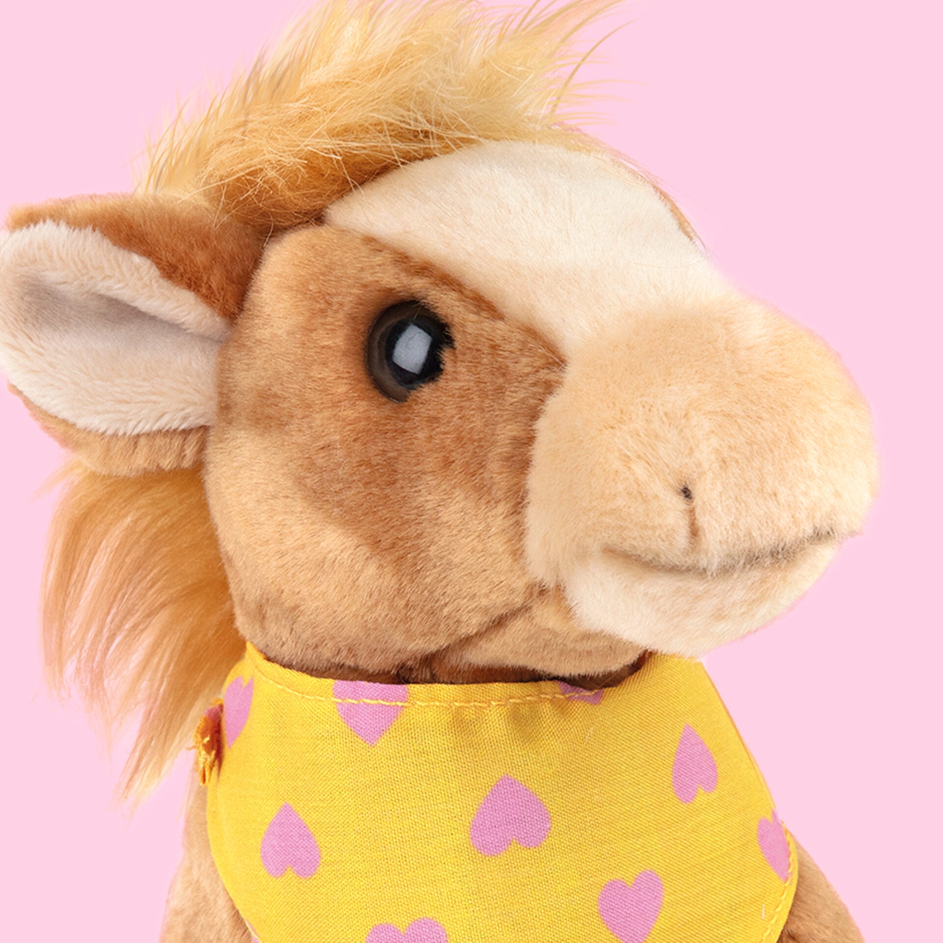 Pluche knuffelpaard Shetlander 16cm - Set met koffertje