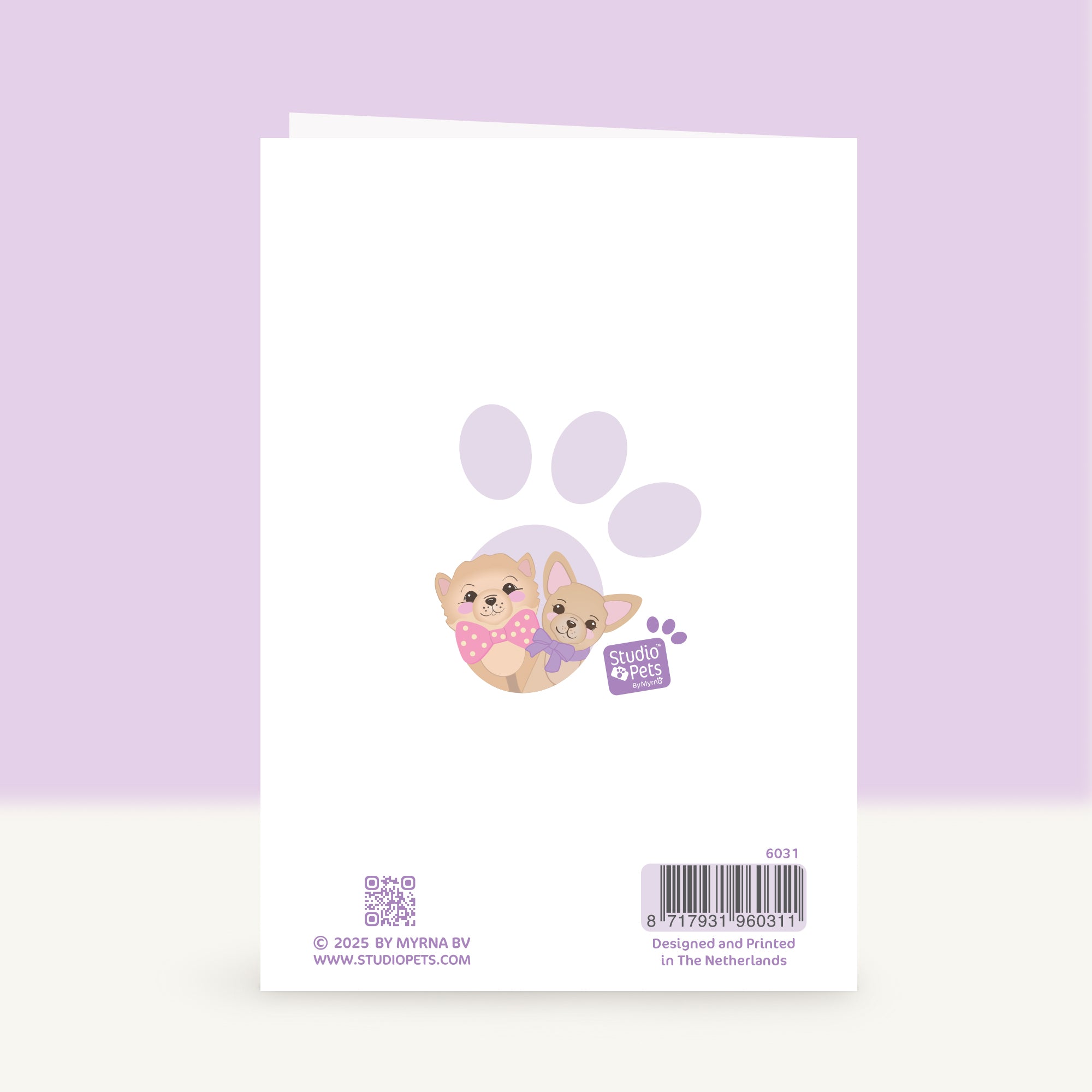 Puppy Wenskaart - It is pawty time