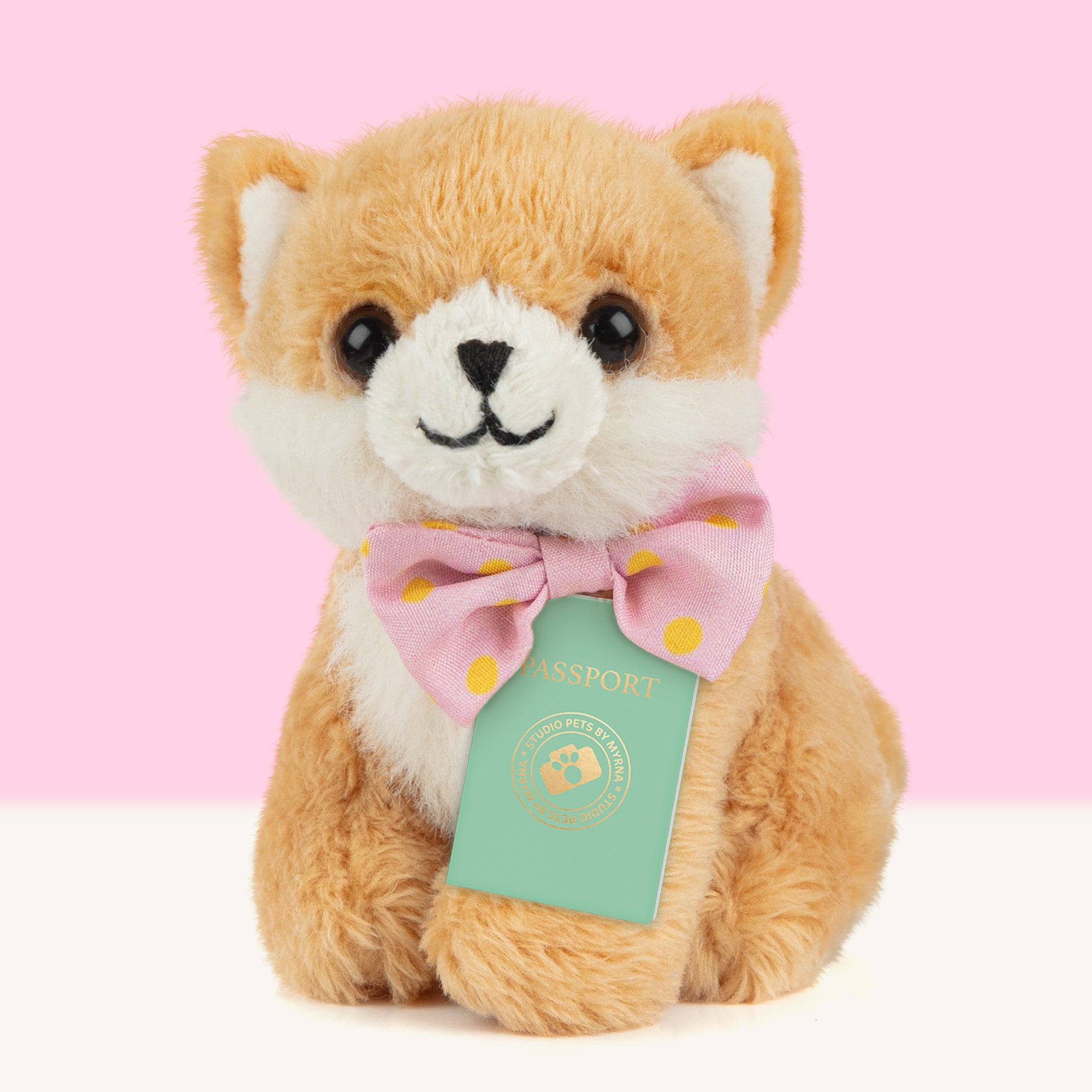 Mini Hondenknuffel Pompom met Koffertje  - Jouw Schattige Pomeriaan Puppyvriend!