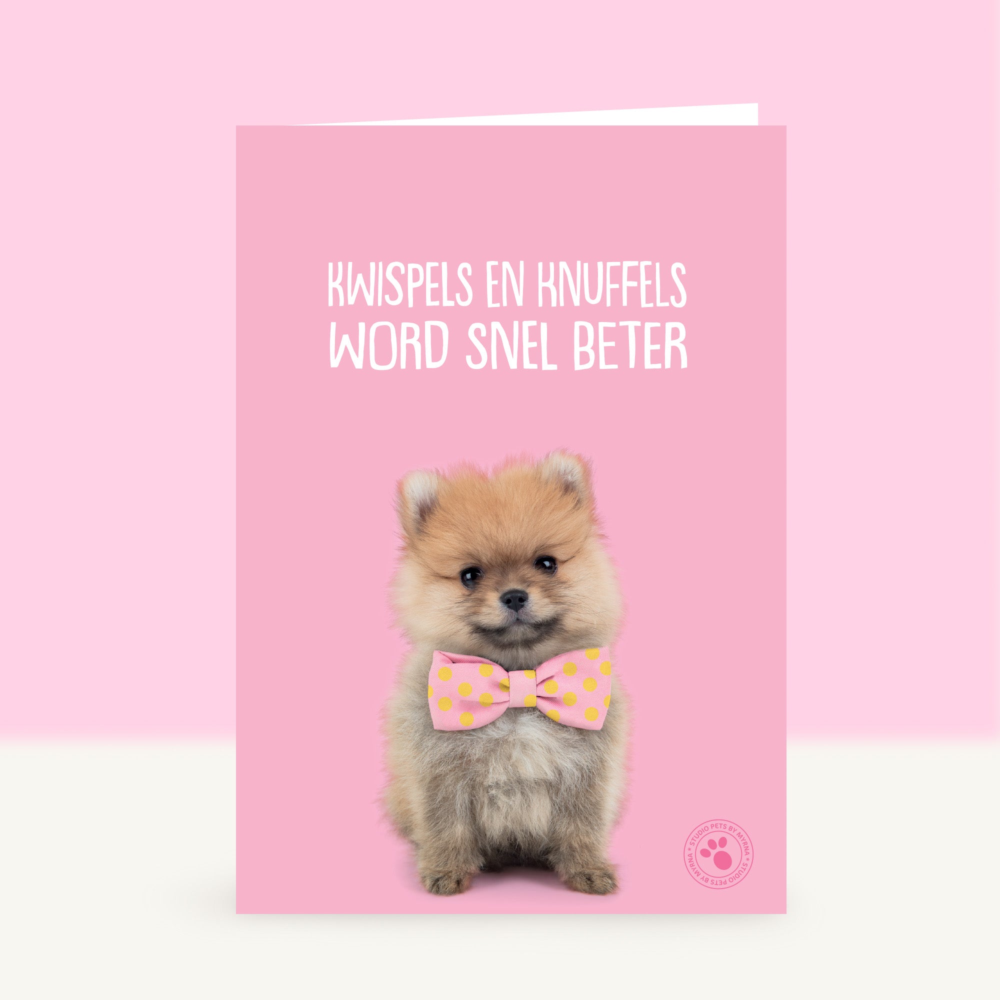 Puppy Beterschapskaart - PomPom de Pomeraniaan NL