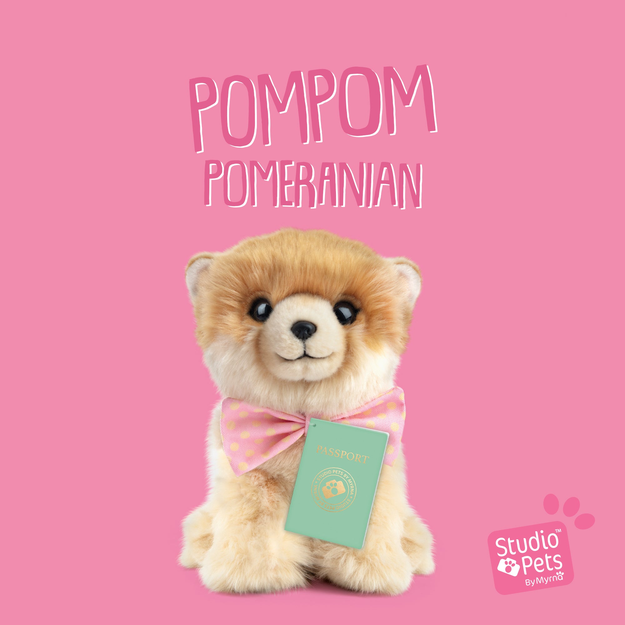 Ontmoet PomPom – Onze Pomeriaan Knuffel van 23 cm uit de Premium Collectie