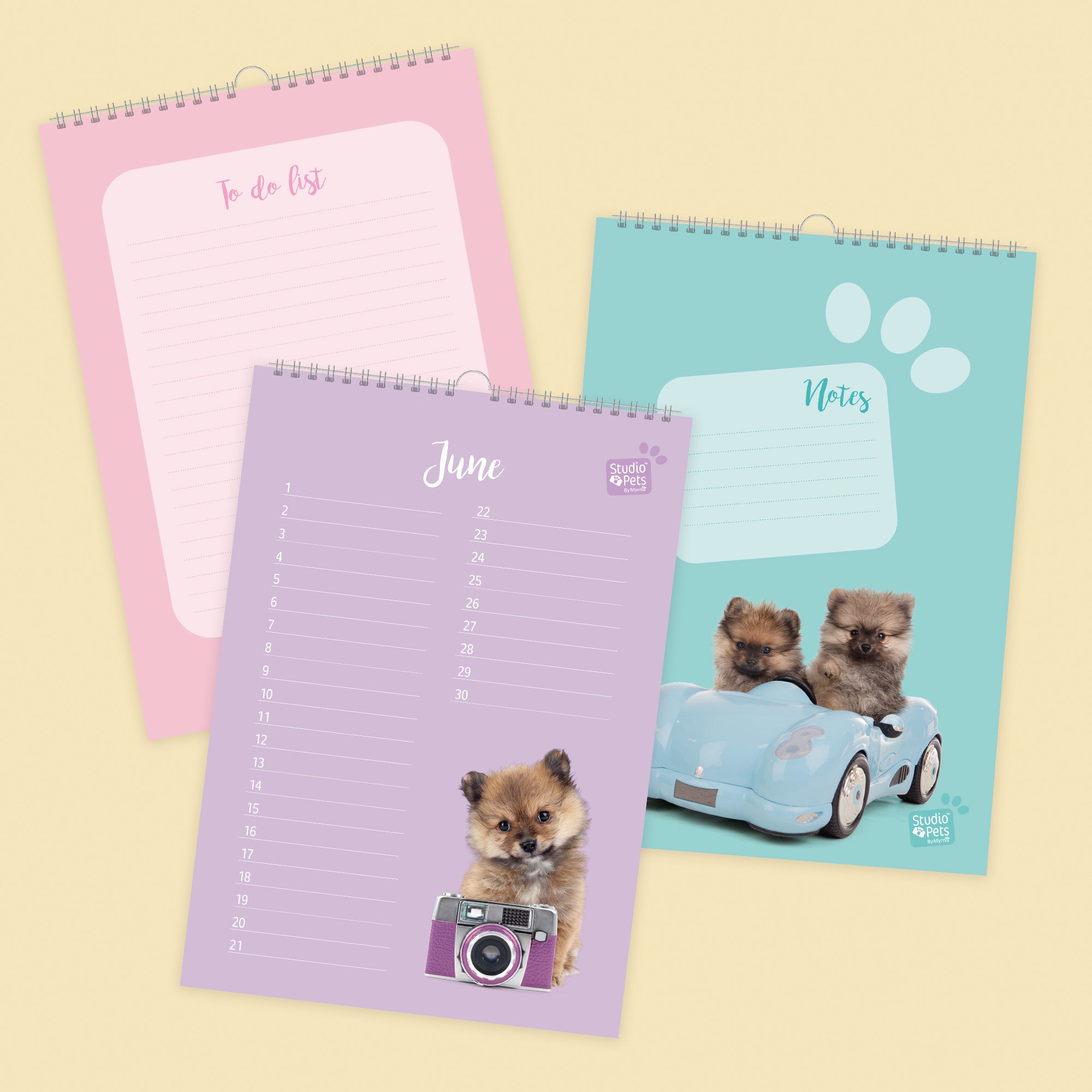 Verjaardagskalender Maandplanner - Pomeriaan Puppy Editie