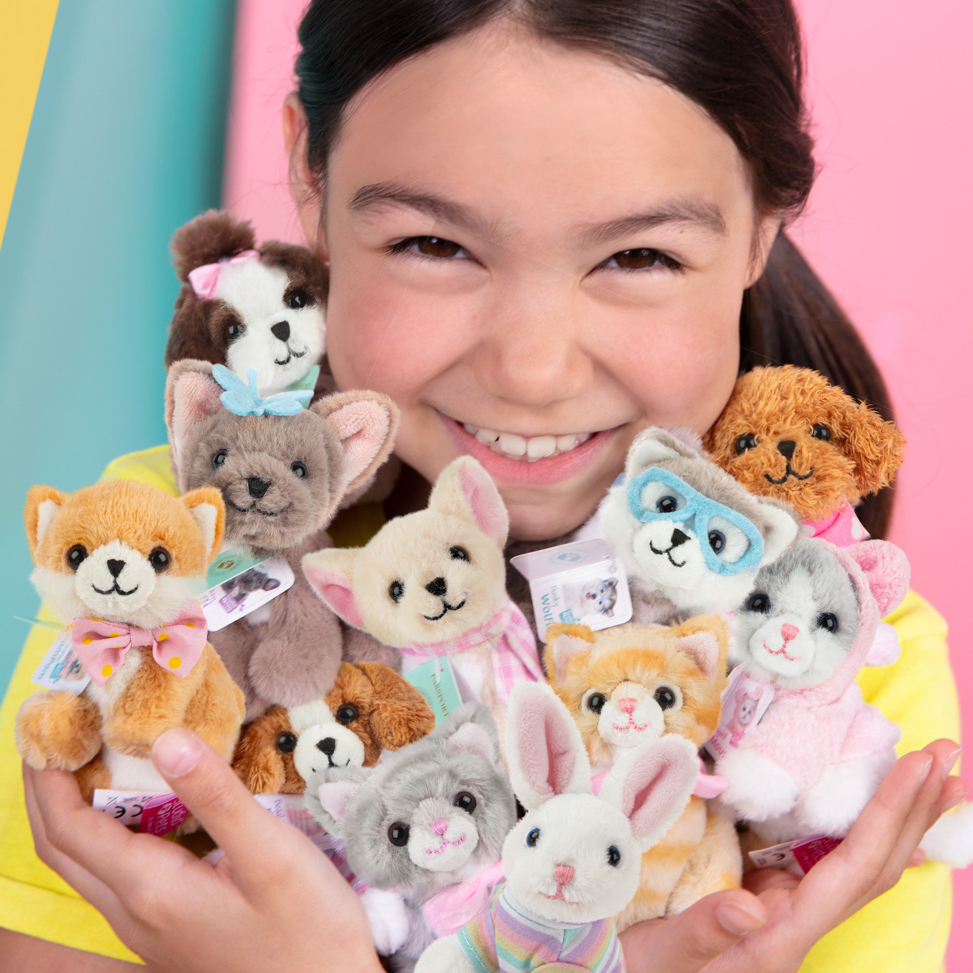 Mini Knuffelhondje BiBi met Koffertje - Jouw kleine Franse Bulldog pluche vriendje!