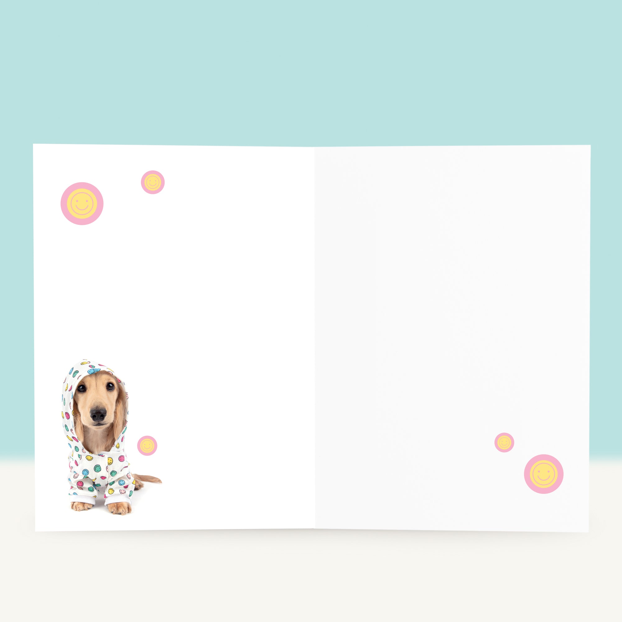 Wenskaart “Smile” met de Tekkel puppy