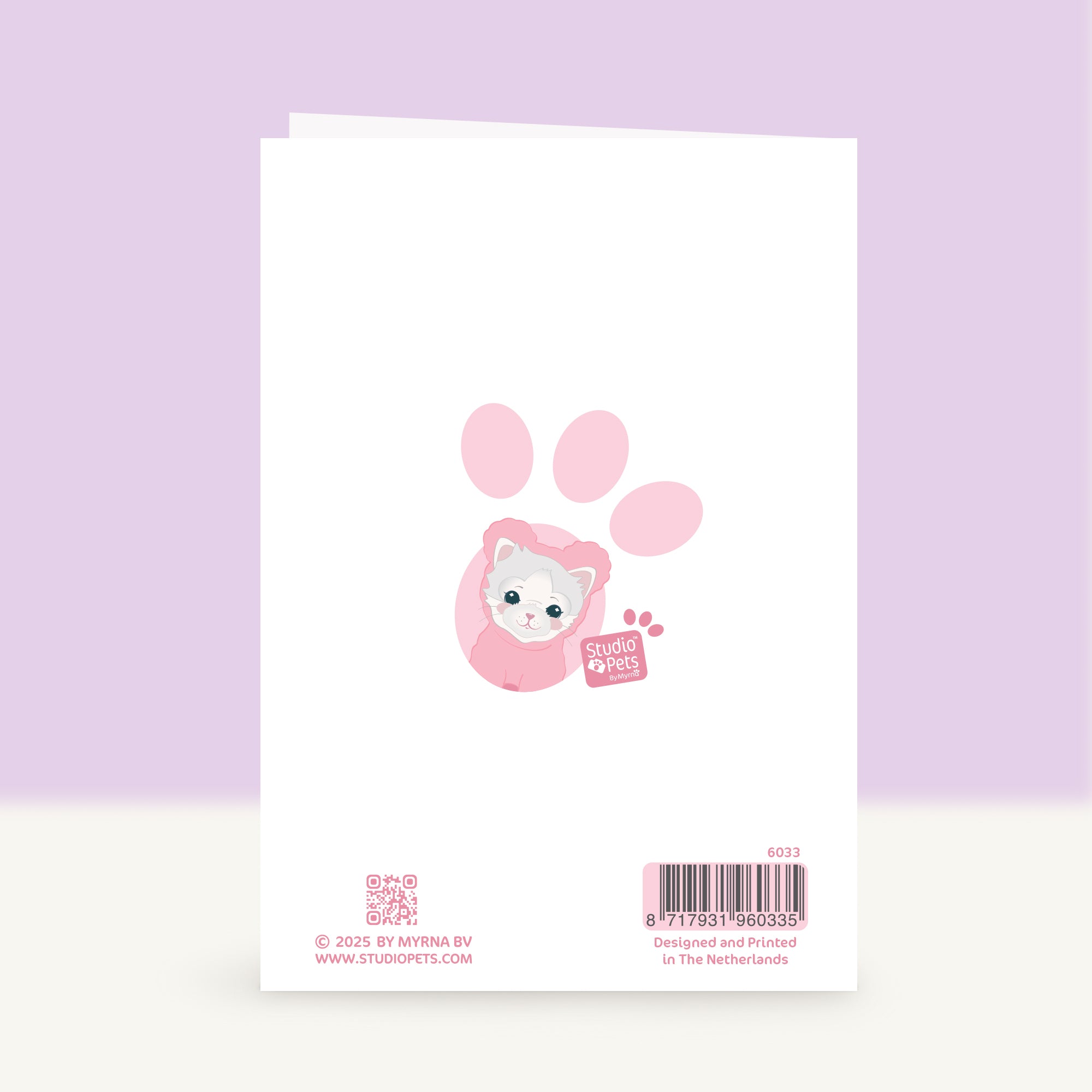 Kitten Beterschapskaart - Cat well soon